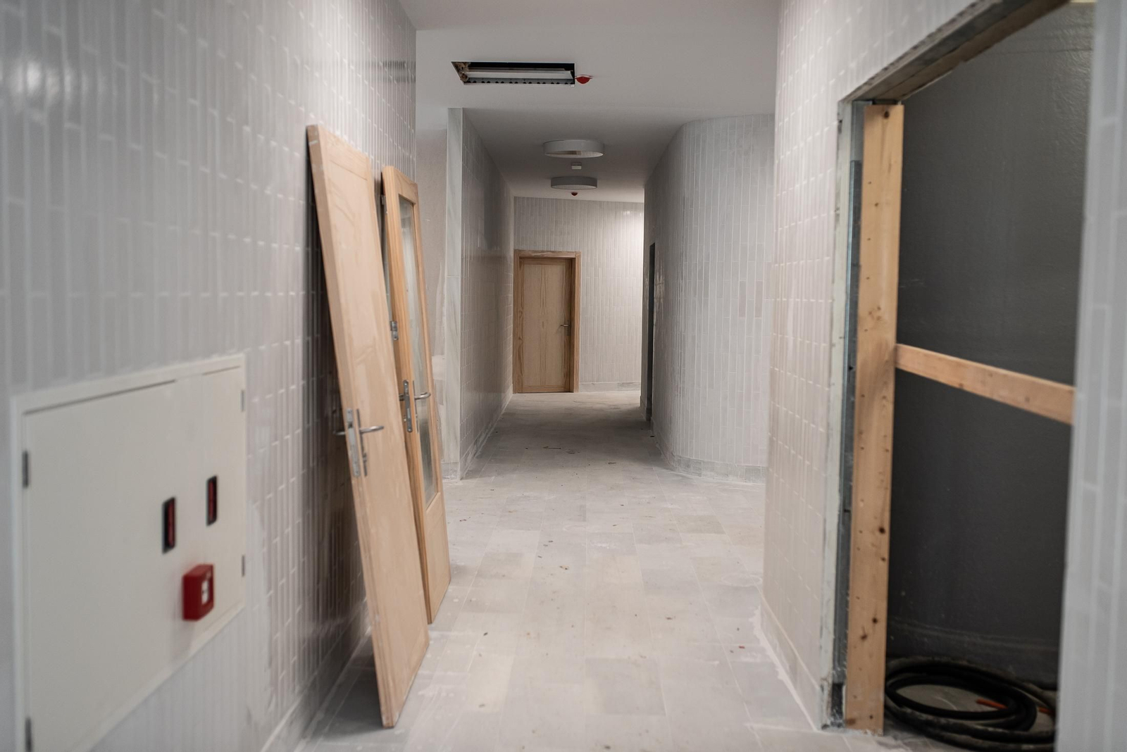 Una visita a las obras del IES La Rábida, en imágenes