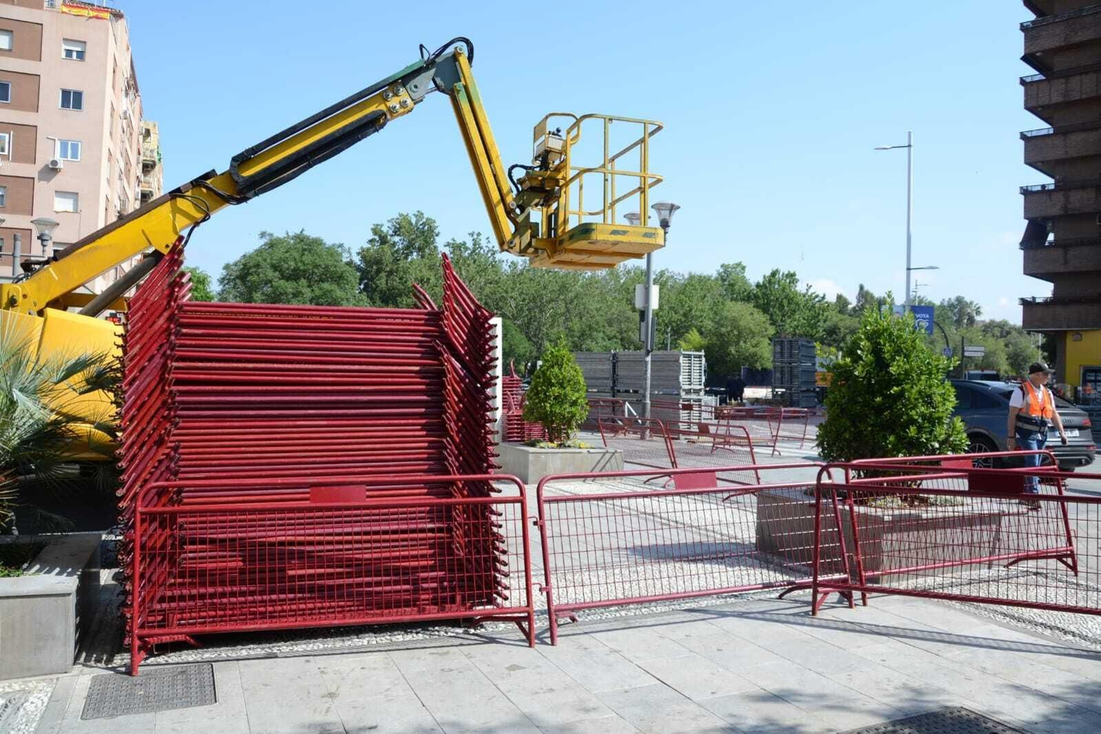 Así se prepara la zona del desfile de las Fuerzas Armadas