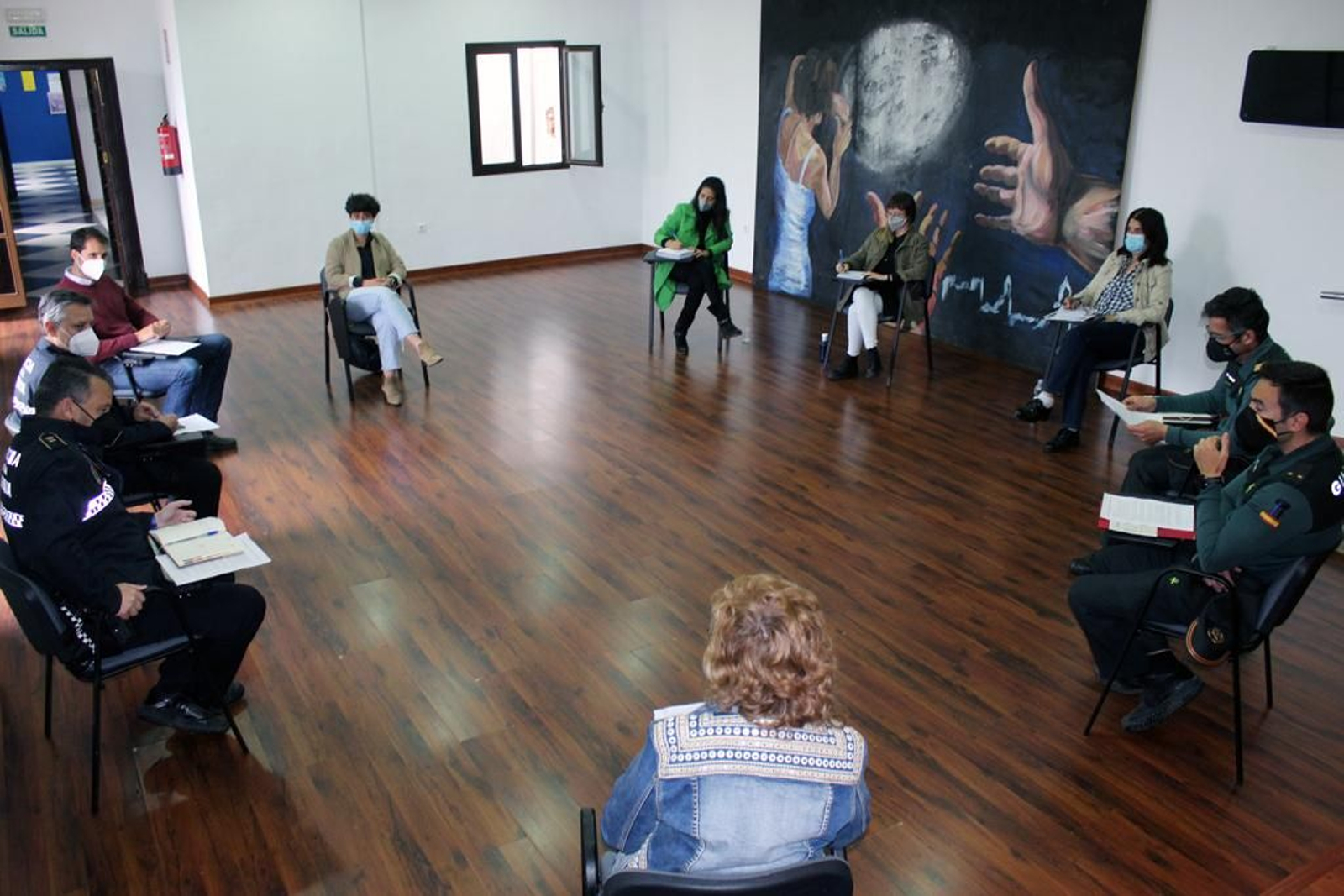 Reunión de la comisión contra la violencia de género en el Ayuntamiento de Cartaya
