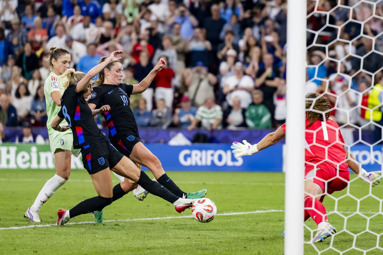 Las imágenes del Inglaterra-Italia