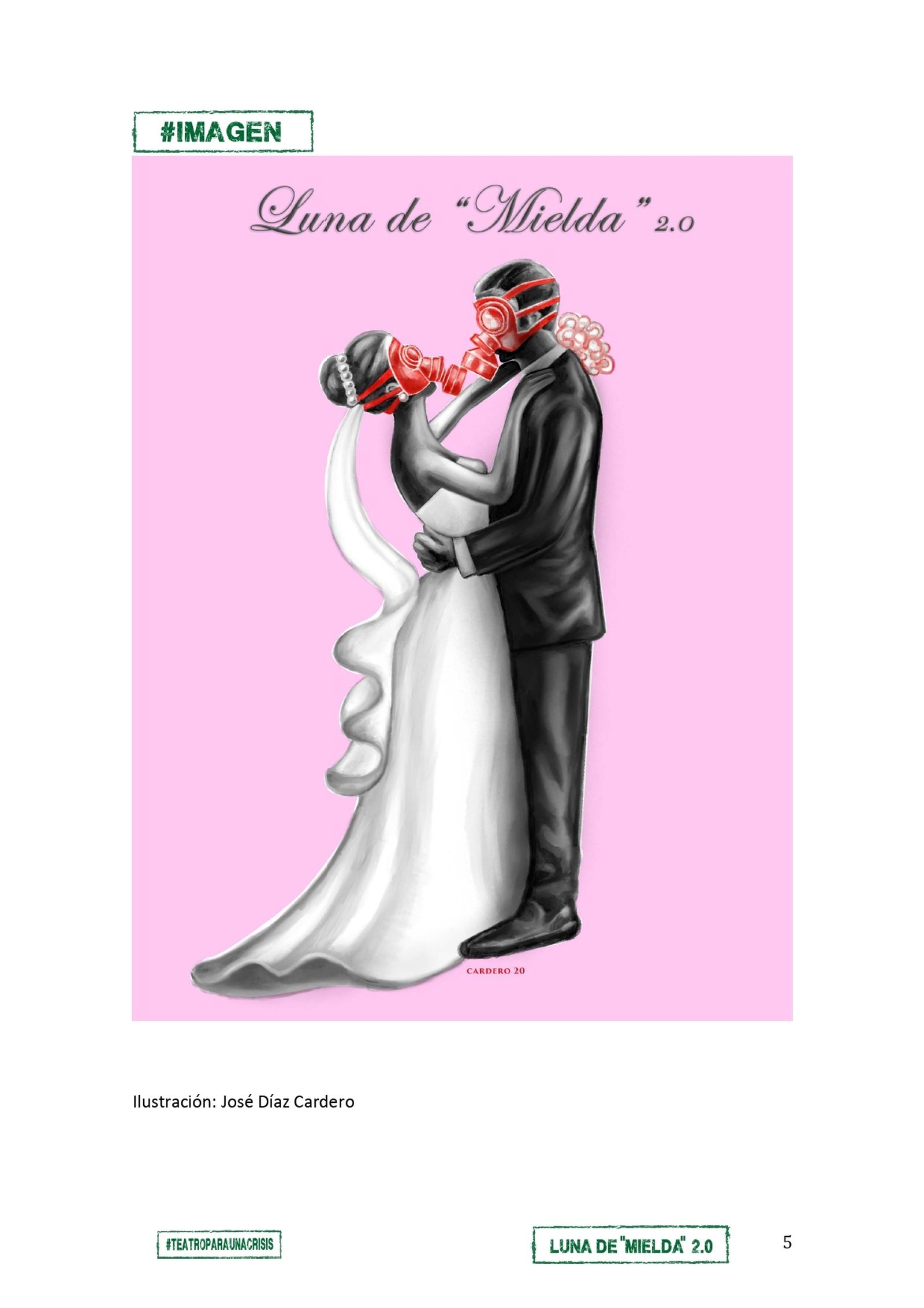 Ilustración de José Díaz Cardero para la obra de garcía Larrondo.