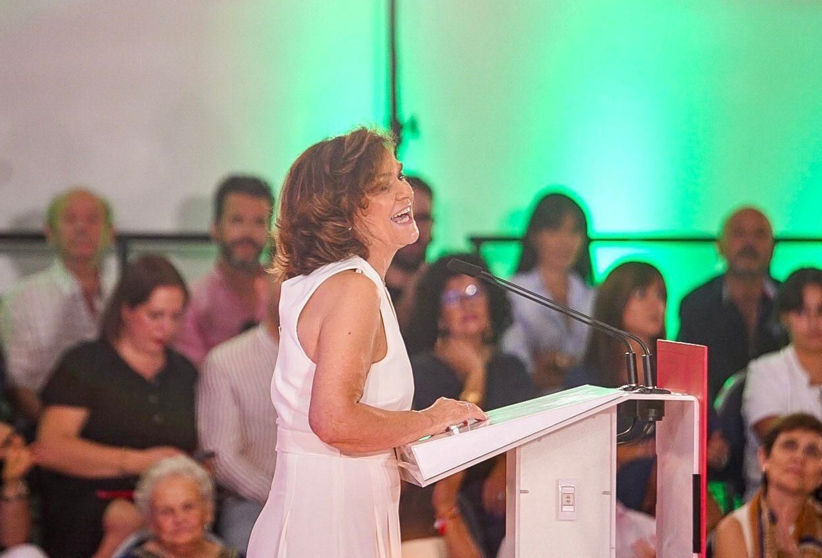 Las mejores imágenes del primer mitin de Pedro Sánchez tras recibir el encargo de formar gobierno por parte del Rey