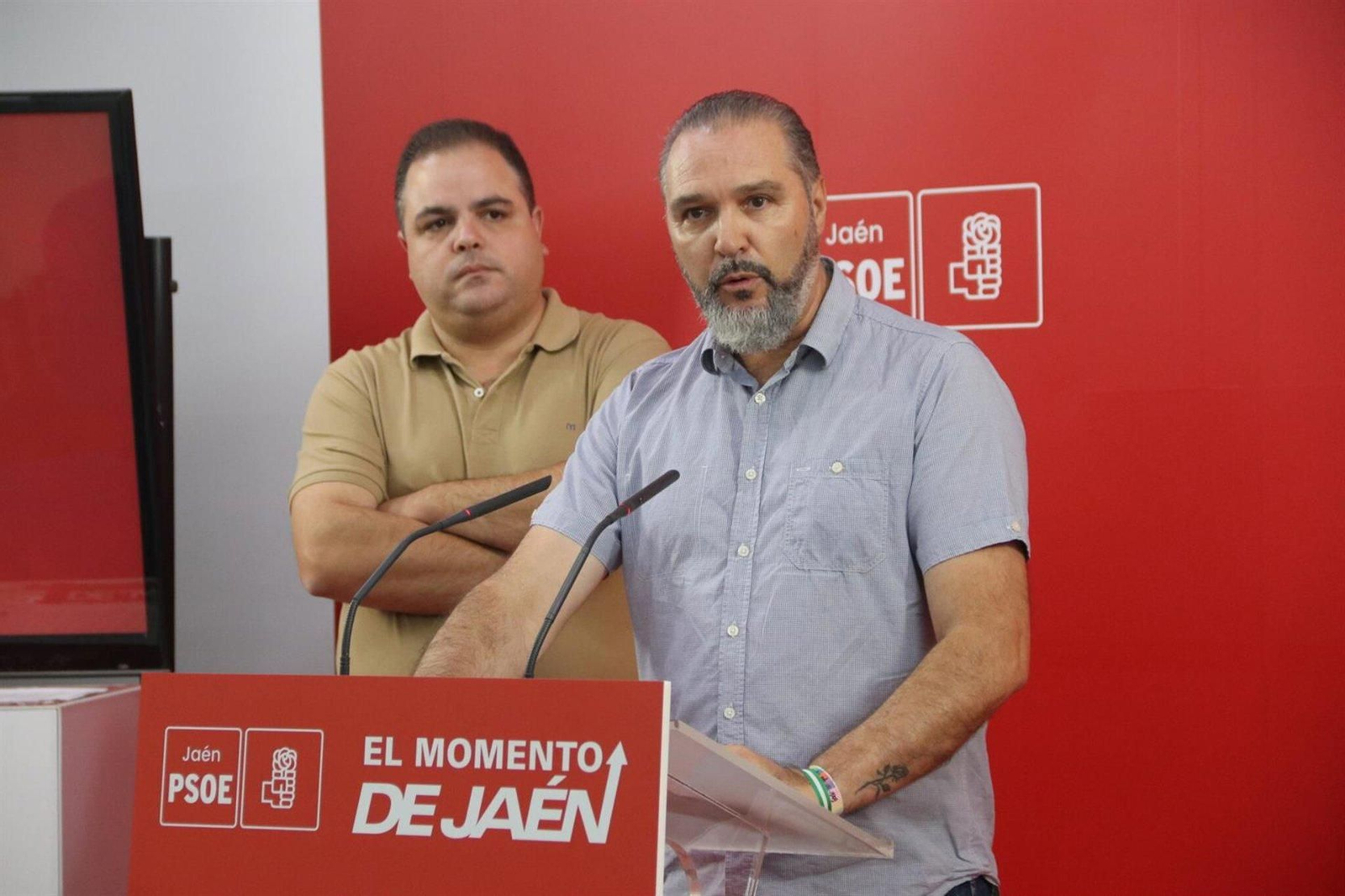 Pedro García y Víctor Torres durante la rueda de prensa. Pedro García y Víctor Torres durante la rueda de prensa.