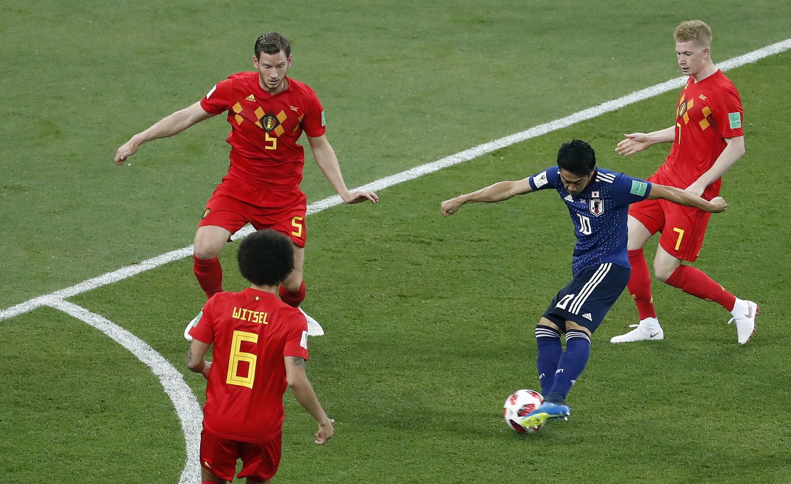 Las imágenes del Bélgica-Japón