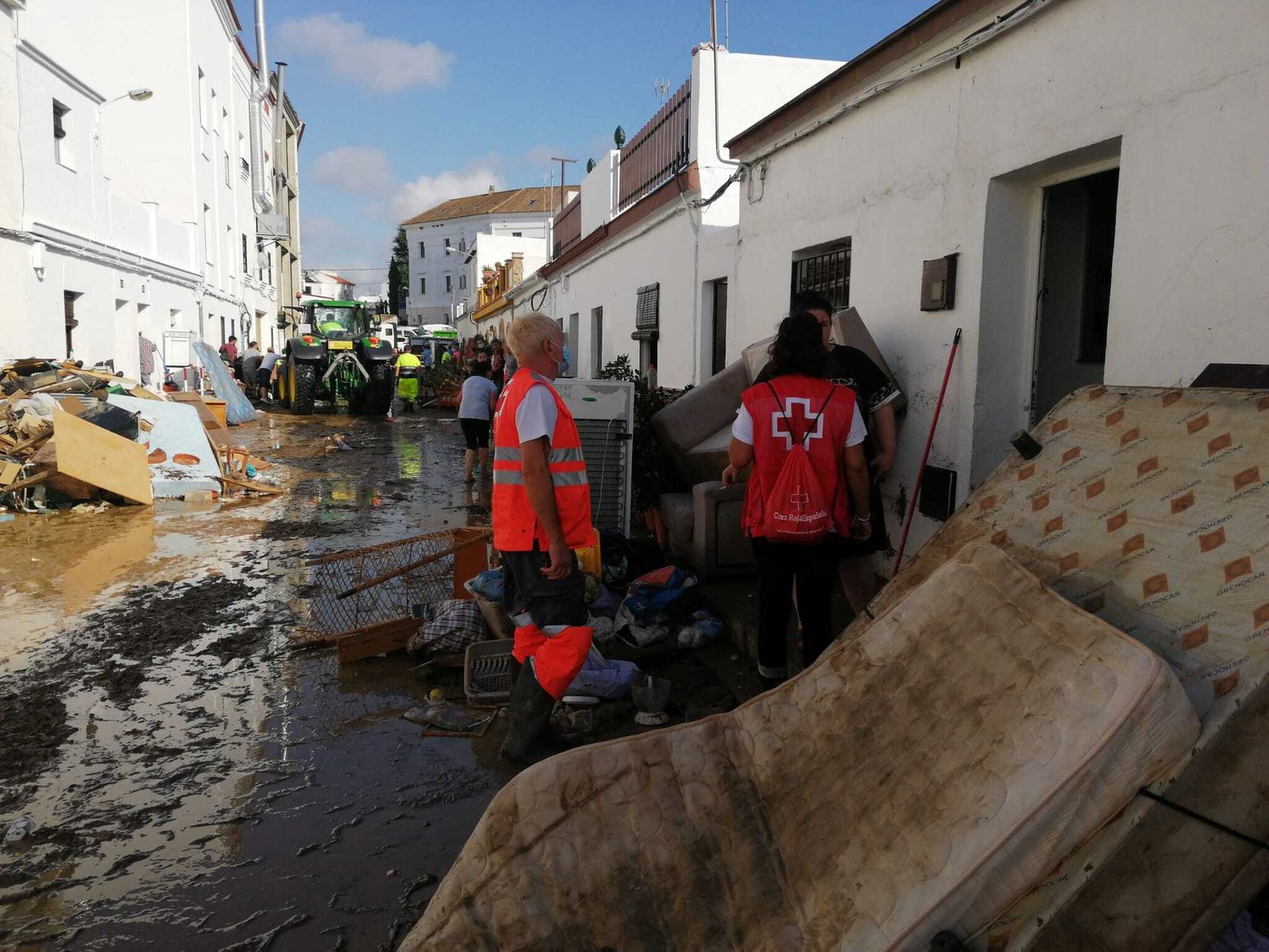 Cruz Roja Huelva interviene tras las inundaciones