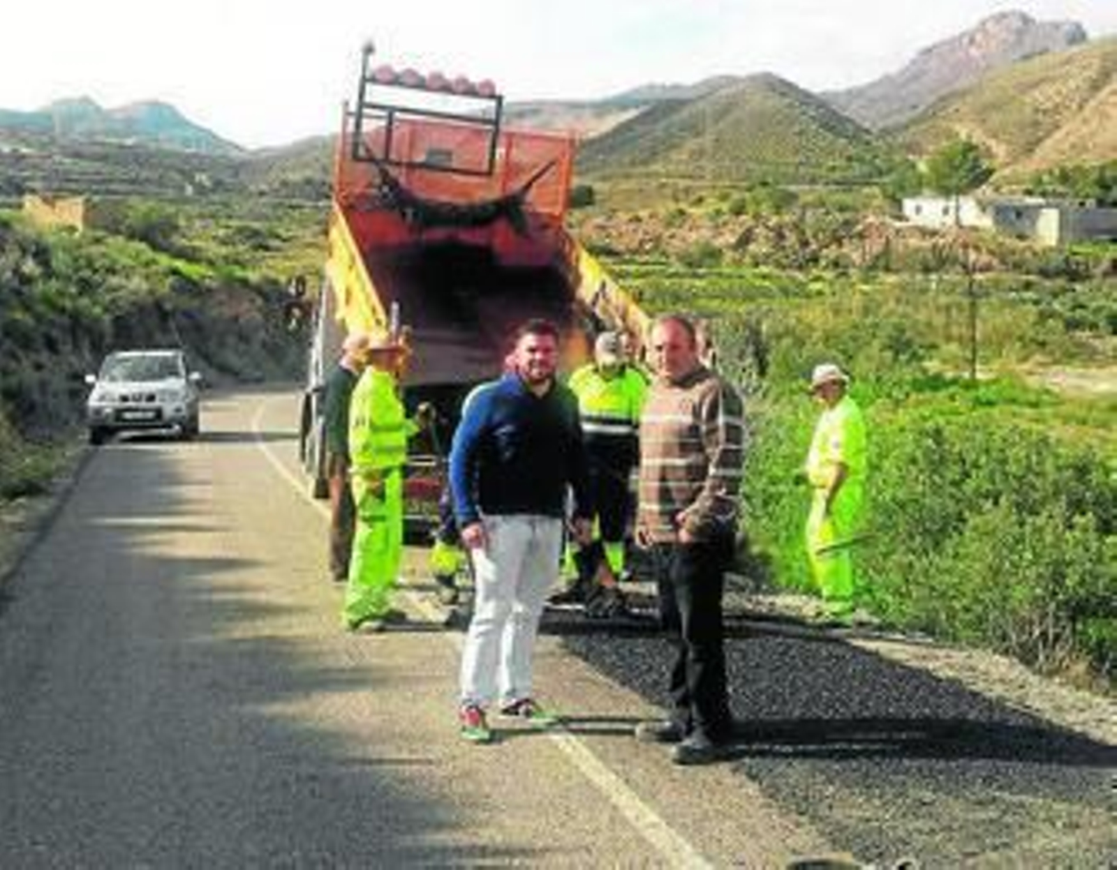 El edil de Servicios Urbanos, PEdro José Venzal, ha visitado las obras.