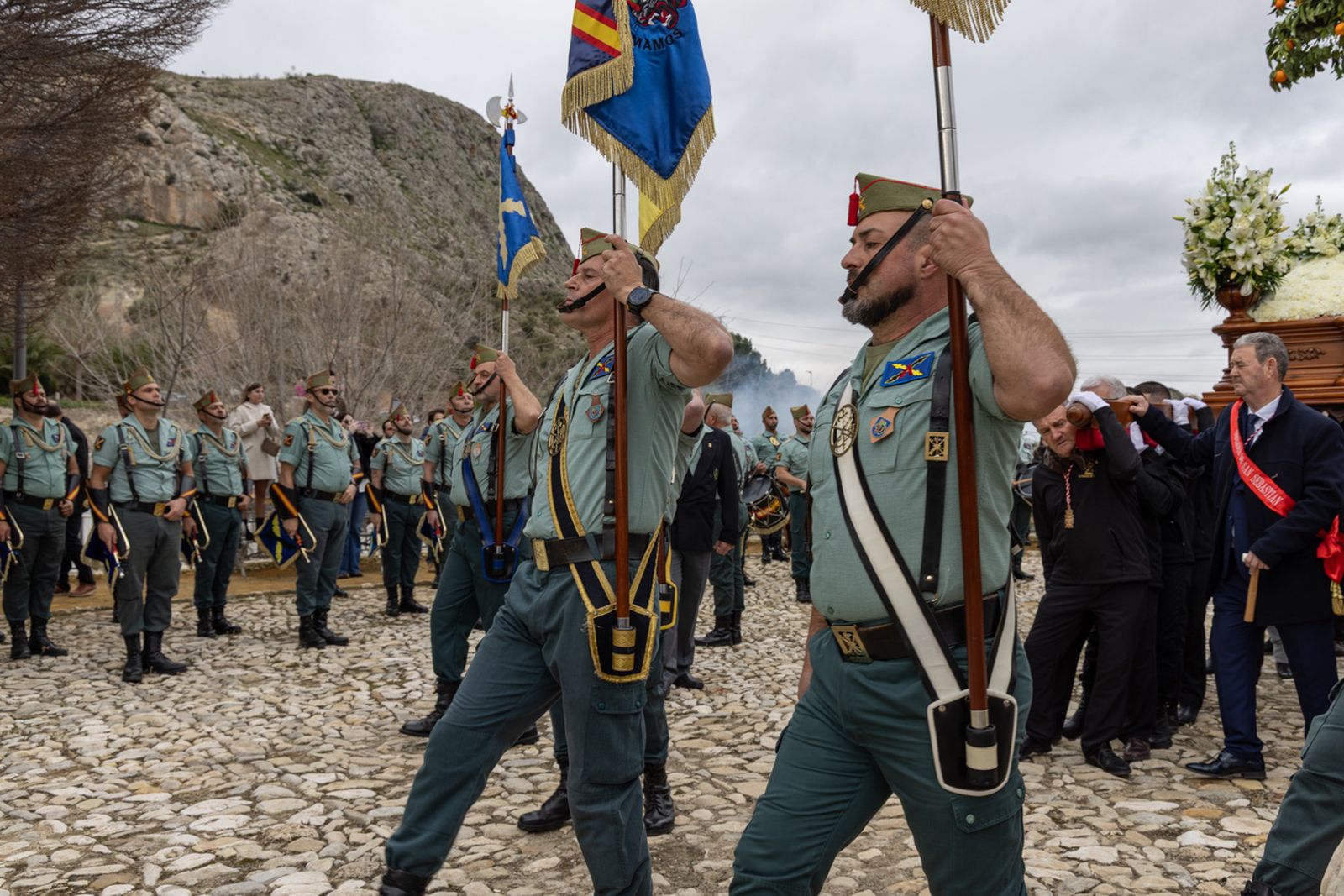 Solemne procesión de San Sebastián en La Guardia de Jaén
