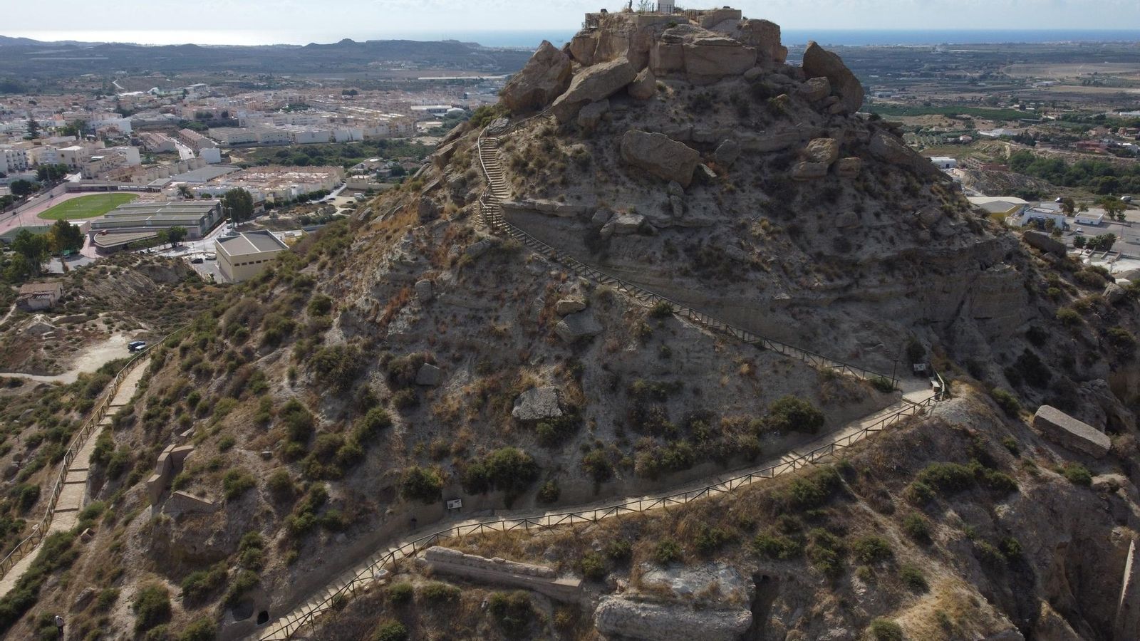 Vista aérea del cerro del Espírtitu Santo. Vista aérea del cerro del Espírtitu Santo.
