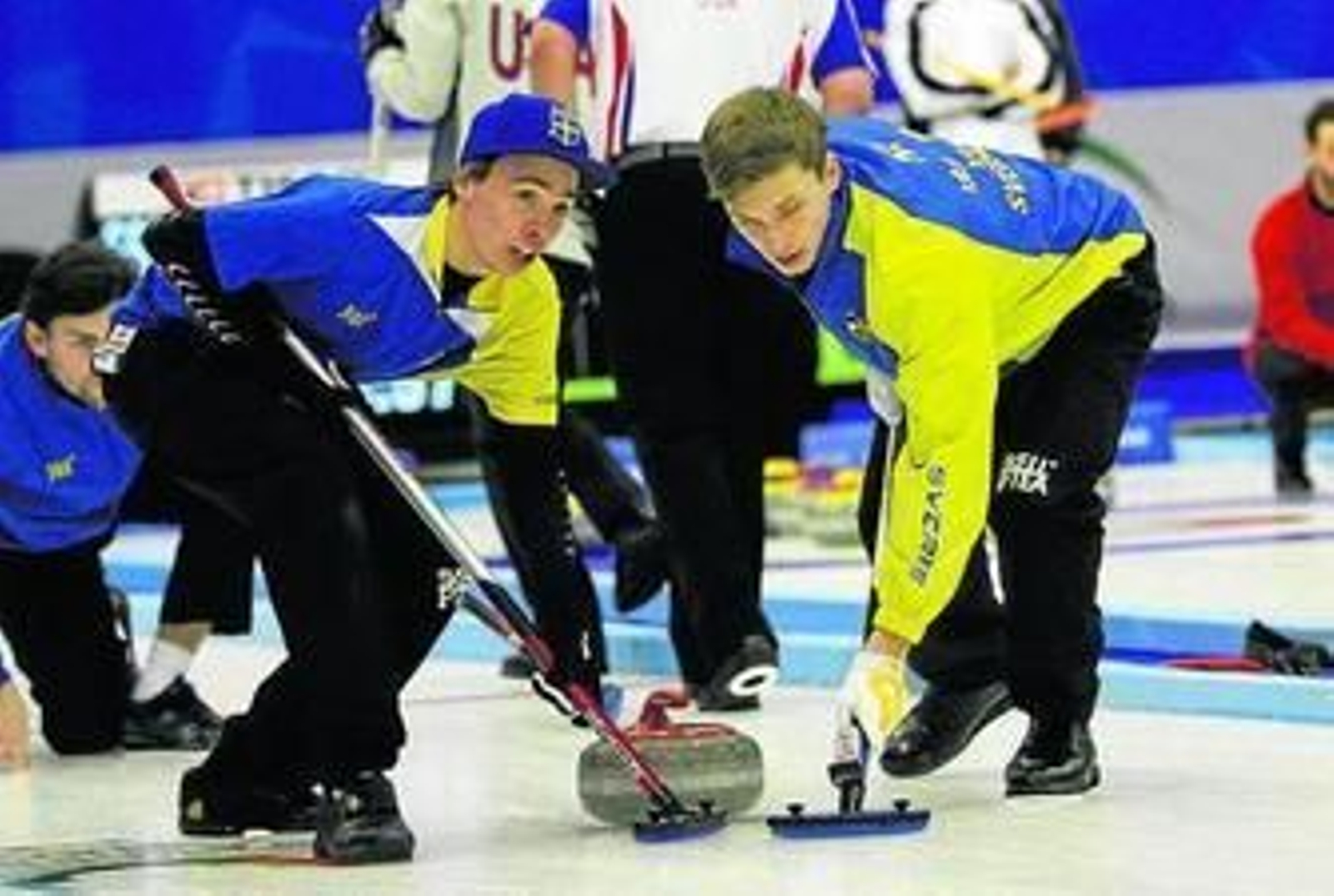 Sara Hurtado y Adrià Díaz, en pleno ejercicio.