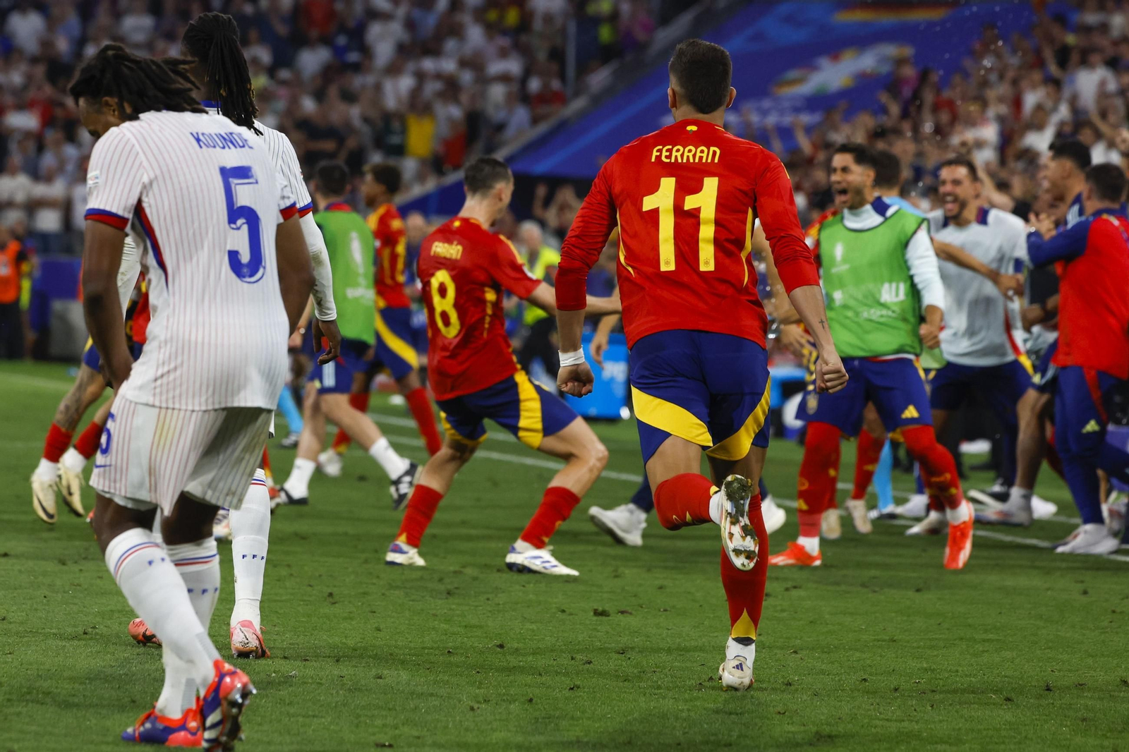 Las mejores imágenes del España - Francia
