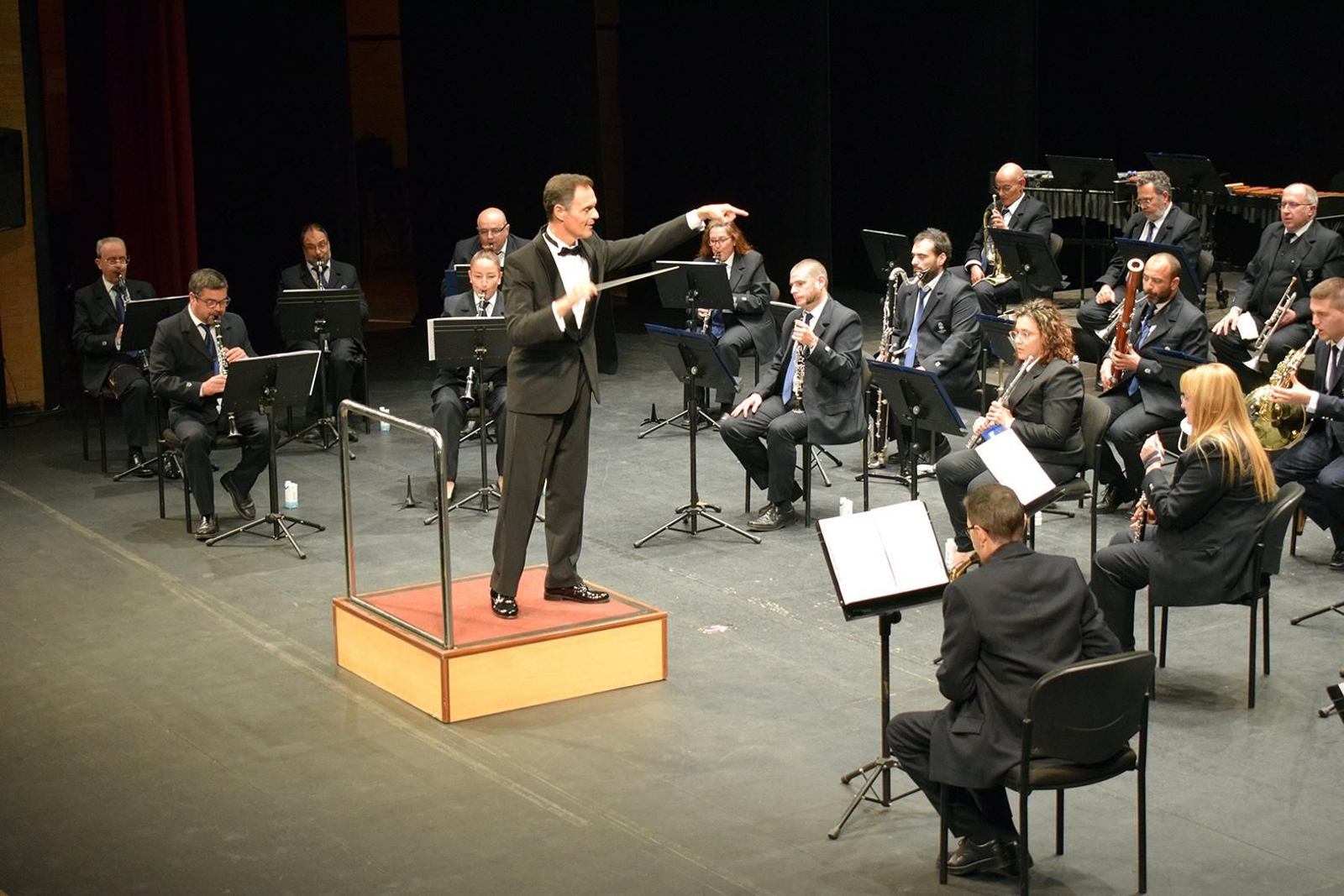 La Banda Municipal dirigida por Francisco Javier Gutiérrez Juan.