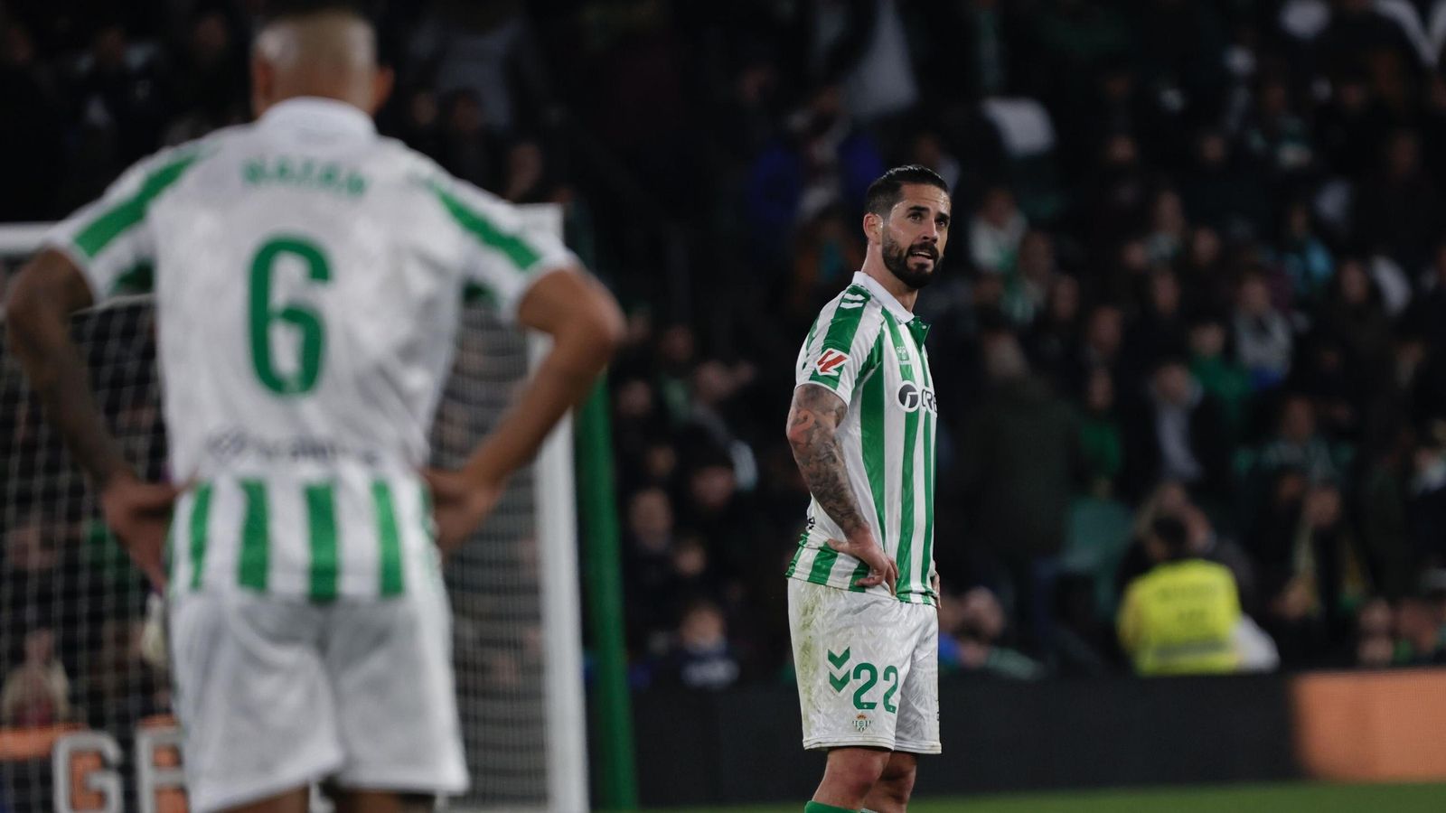 Isco, tras recibir los verdiblancos el tercer tanto.