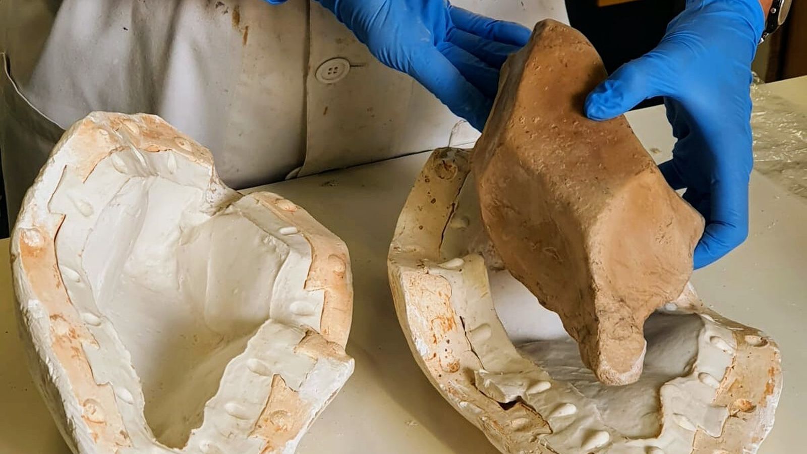 Molde para la elaboración de una de las reproducciones.