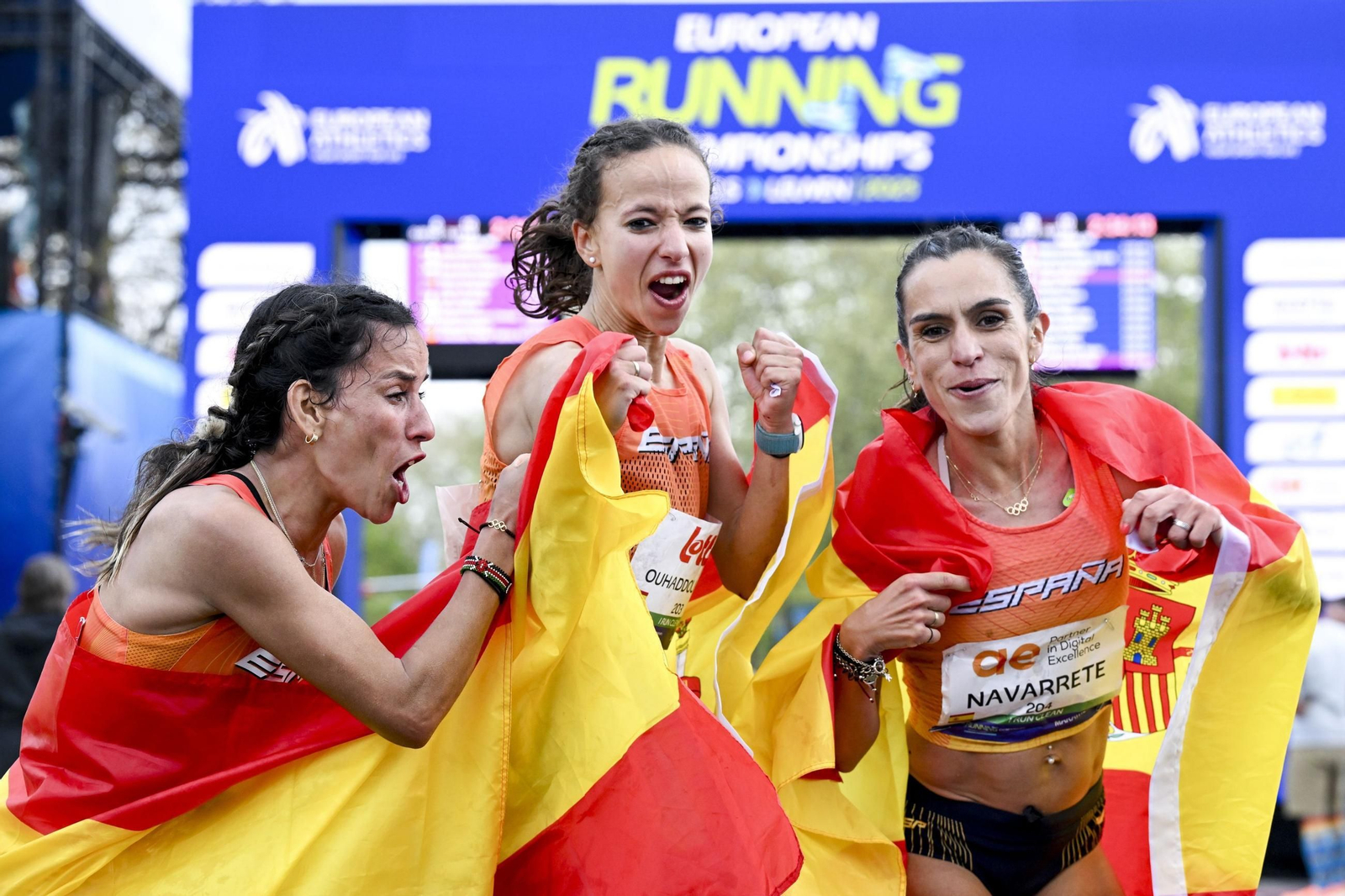 Las mejores fotos del histórico oro de Fátima  Ouhaddou en el Campeonato de Europa de maratón