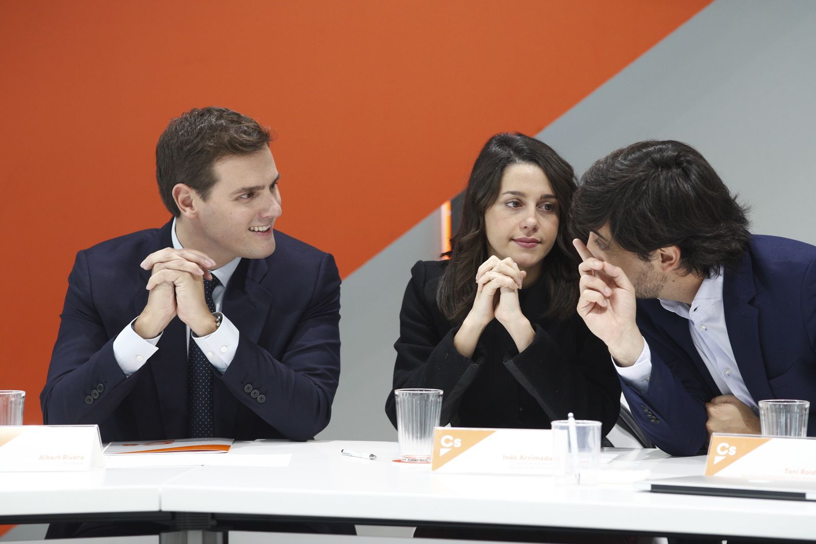 Albert Rivera e Inés Arrimadas, en la reunión del Comité Ejecutivo Nacional de Ciudadanos.