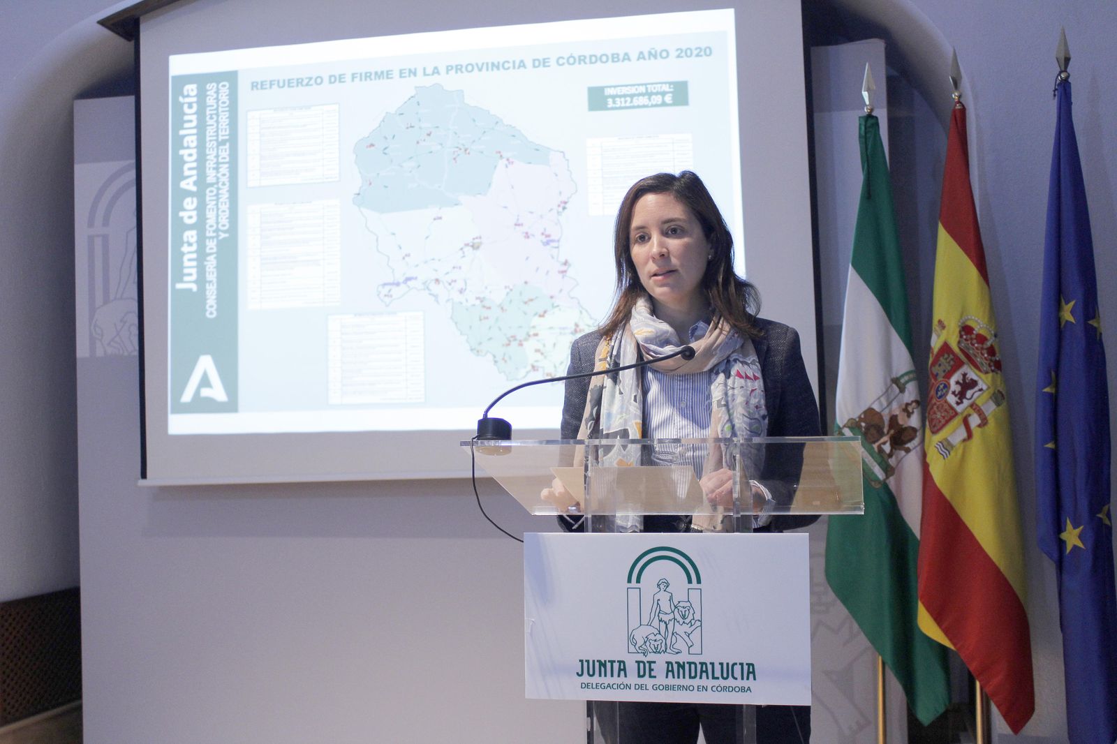 Cristina Casanueva presenta el plan de mejora de las travesías de la provincia de Córdoba