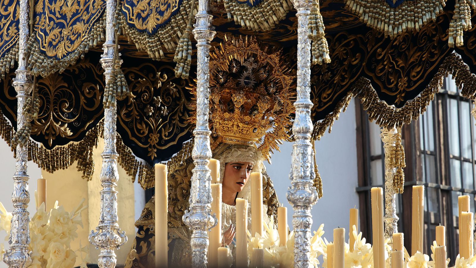 Procesión de regreso de la Virgen de la Estrella Coronada en Jerez