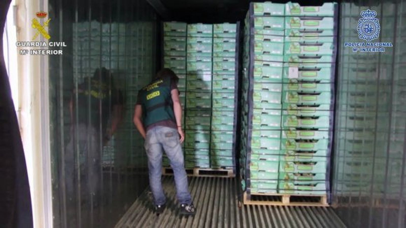 Intervenidos en el puerto de Algeciras 2.515 kilos de cocaína en un contenedor de piñas