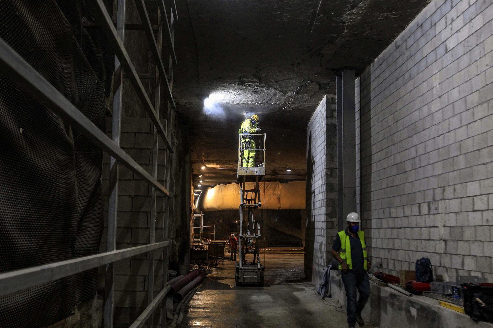 Fotos del avance de los trabajos del Metro de Málaga