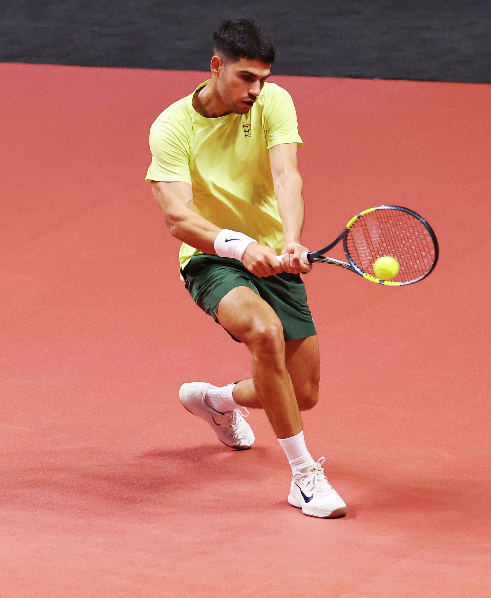 Las fotos de la exhibición entre Alcaraz y Sinner