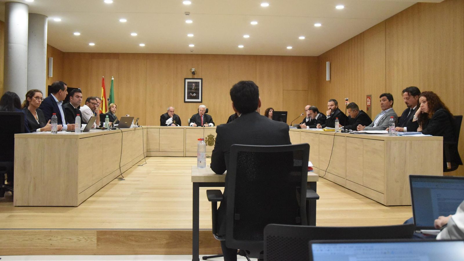 Panorámica de la sala durante la declaración de Jesús León en el juicio por el 'caso saqueo' del Córdoba CF.