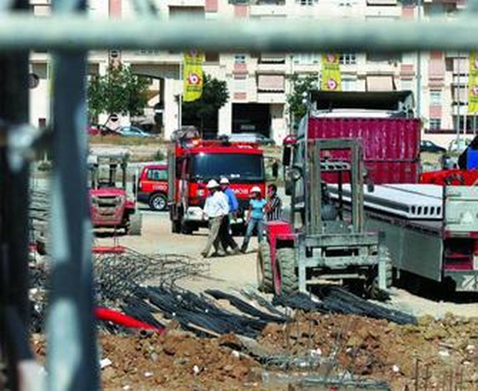 Obra donde ocurrió un accidente mortal en la barriada de Teatinos, en la capital malagueña.