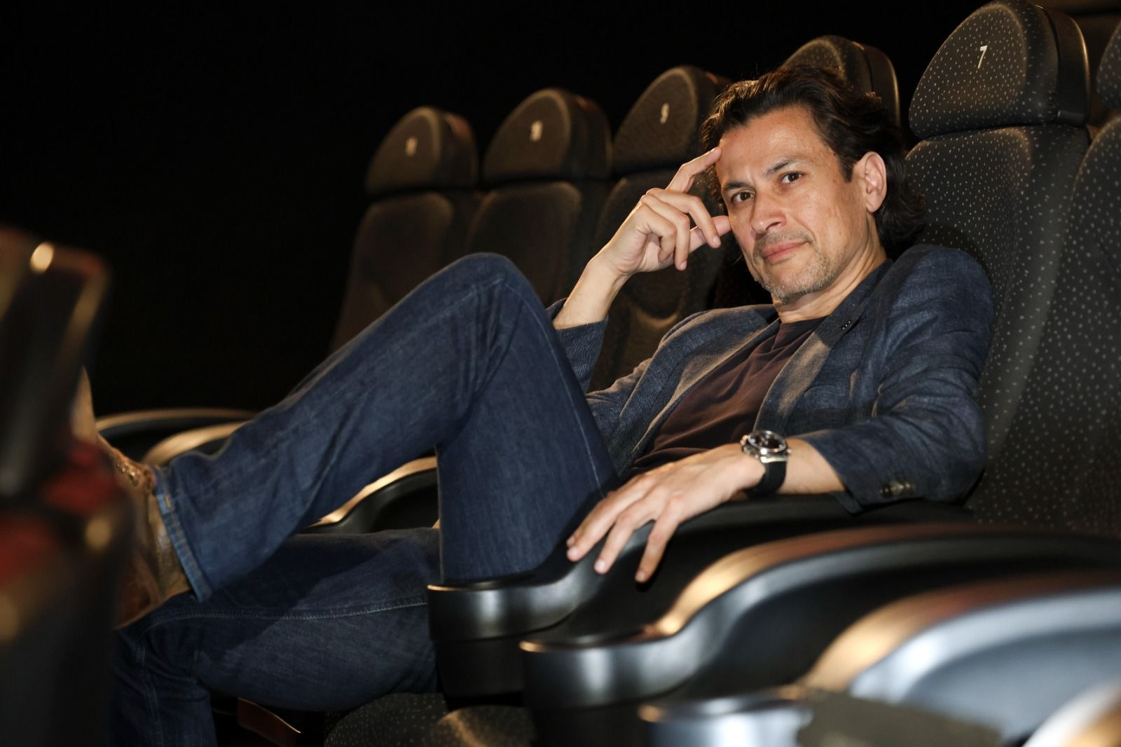 Rodrigo Cortés, director de 'Escape', en la presentación de la película en Málaga