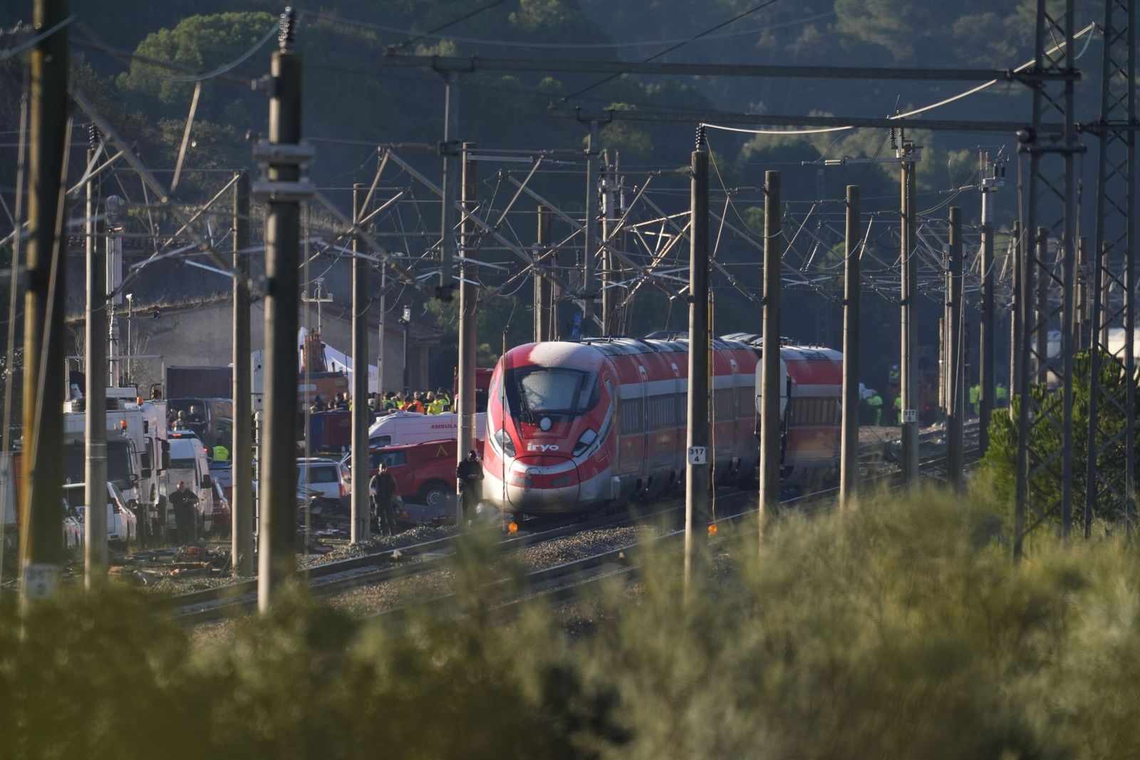 Las primeras imágenes de la zona cero del accidente ferroviario de Adamuz