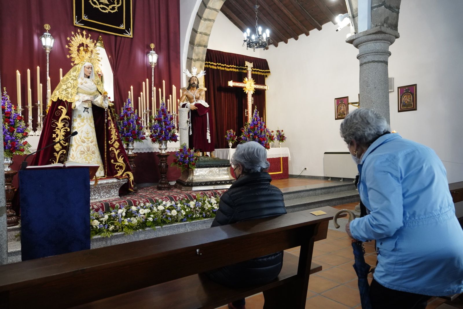 POZOBLANCO. La Virgen de la Salud y el Amarrado a la Columna, el Silencio.