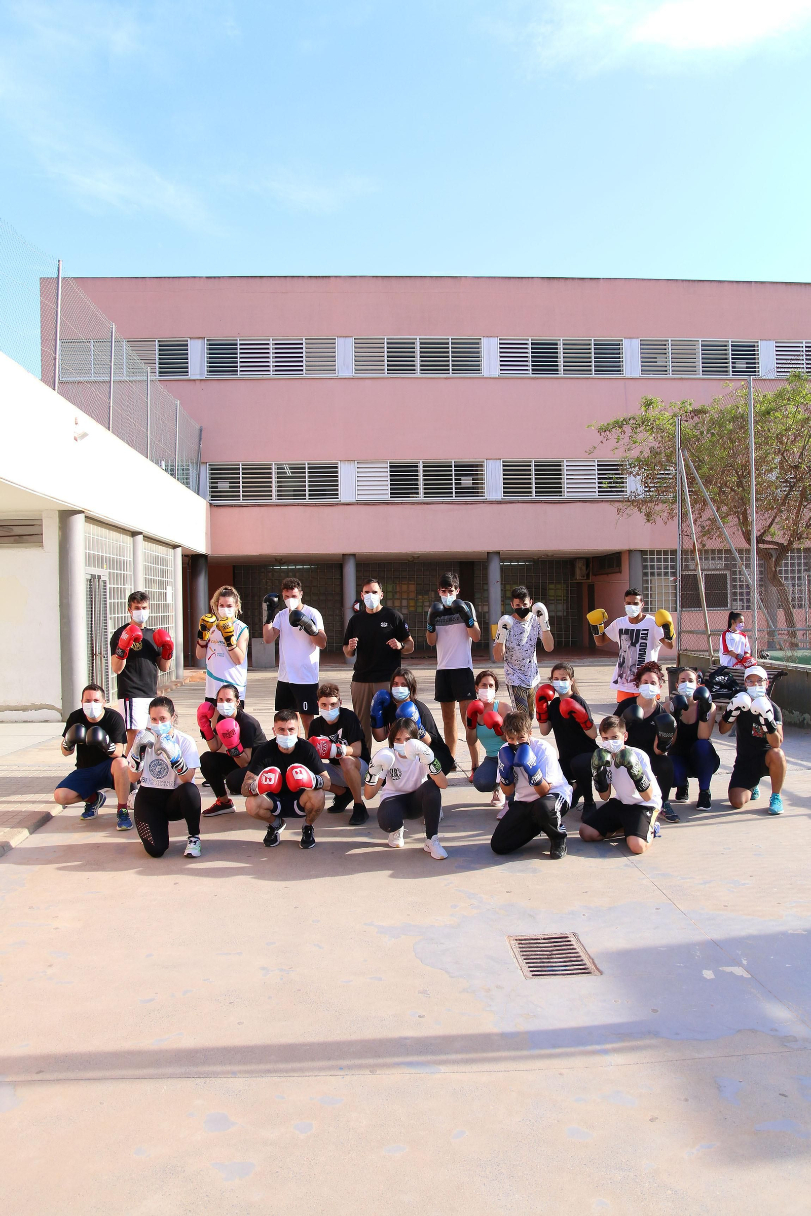 Fotogalería del entrenamiento del Almería Boxing.