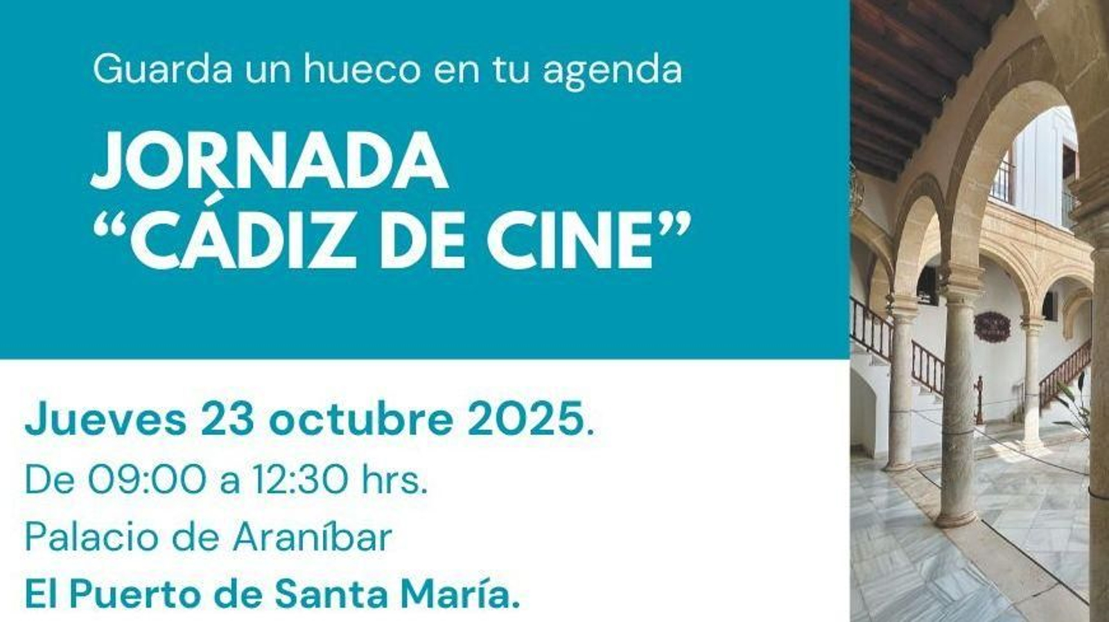 Un fragmento del cartel anunciador de las jornadas.