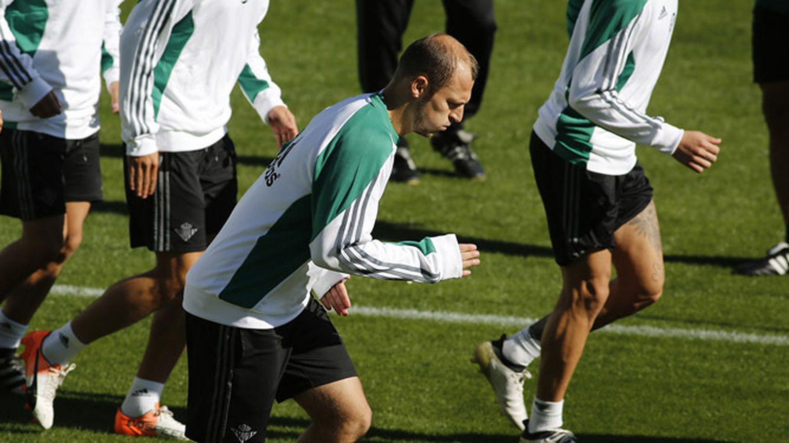 Zozulya, durante una sesión de entrenamiento.