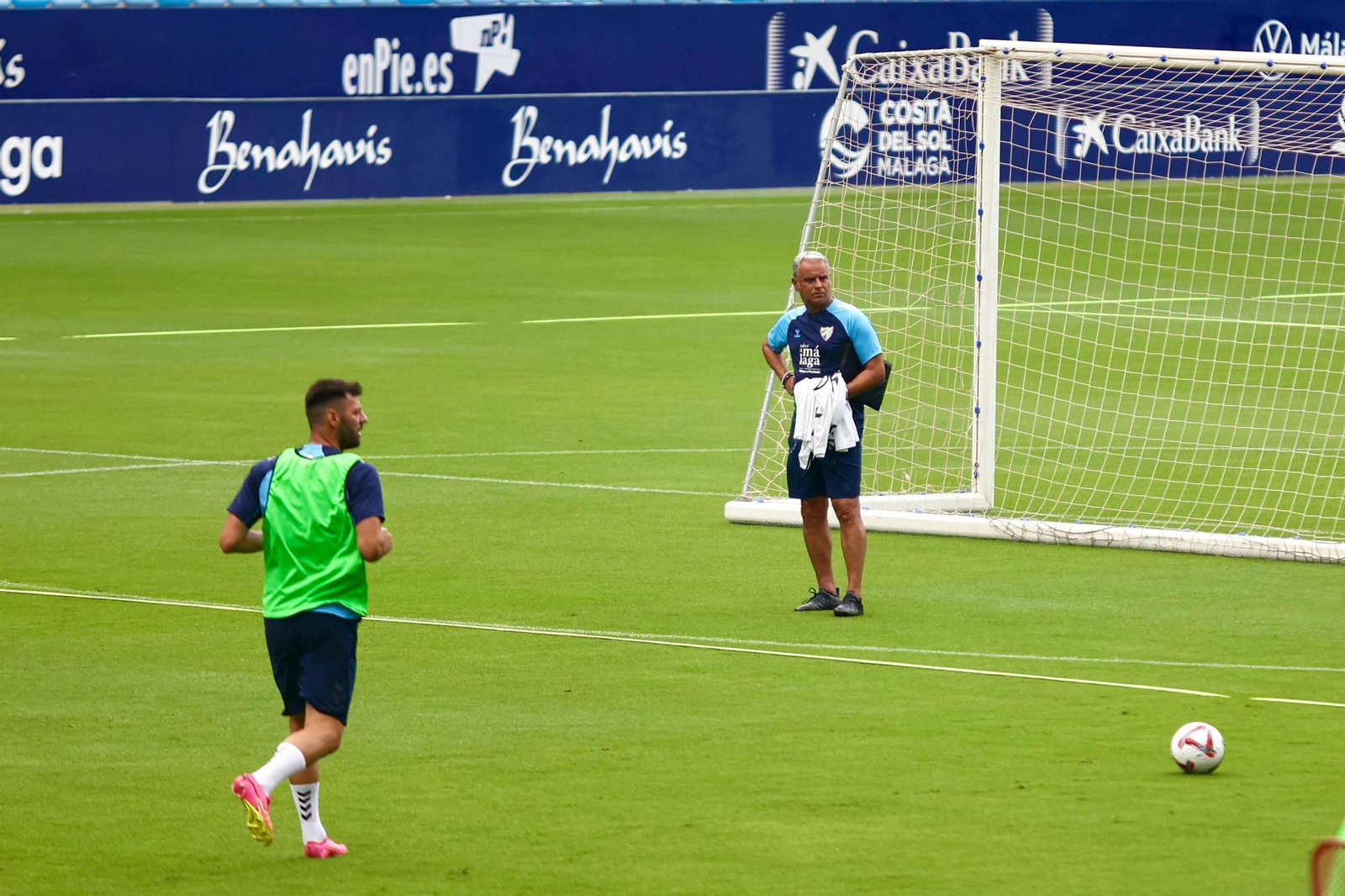 Sergio Castel, último fichaje del Málaga CF, ya suda