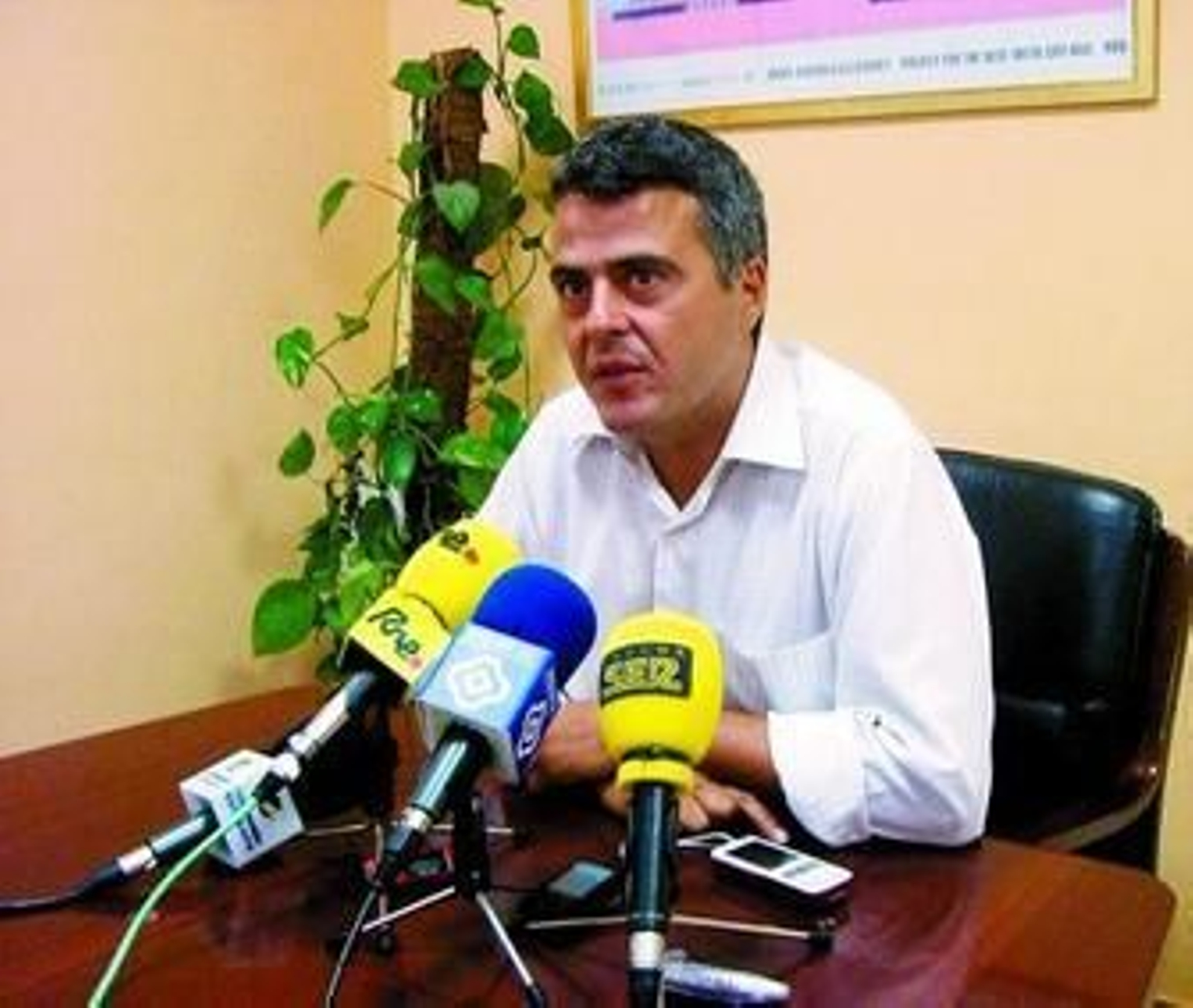 Rafael Duarte durante una rueda de prensa.