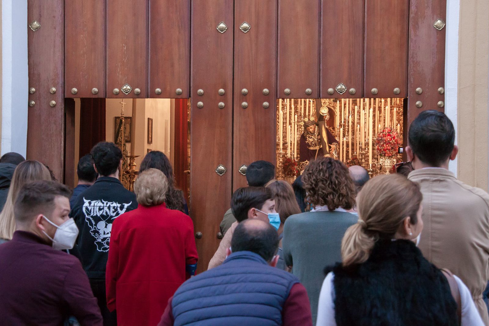 El Cristo de las Tres Caídas de Triana no fue a Santa Ana durante sus cultos
