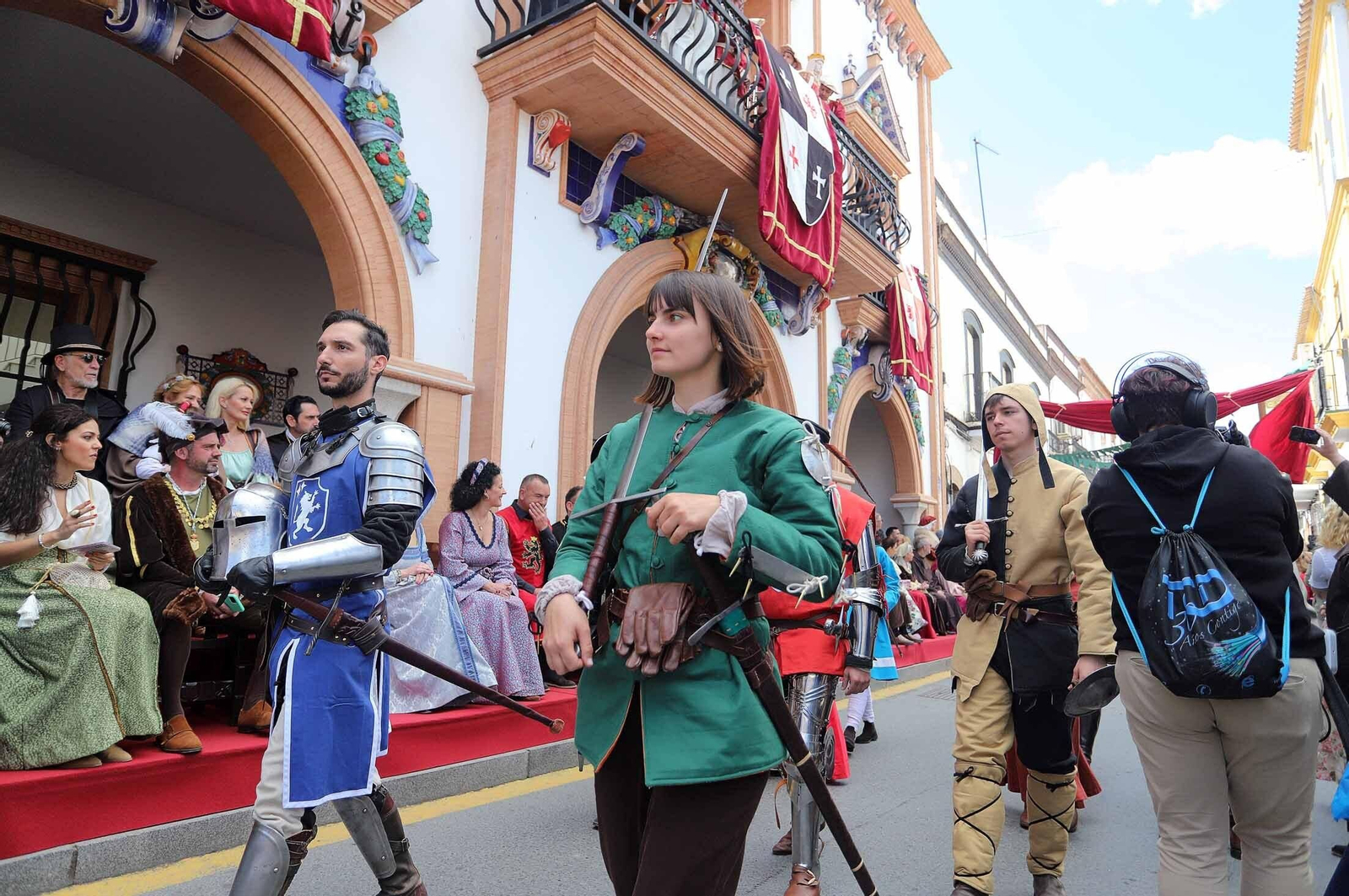 Imágenes del gran ambiente en la Feria Medieval de Palos de la Frontera, Huelva