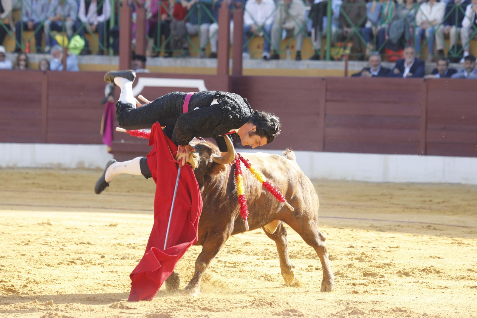 Morante del Puebla, volteado en la reinauguración de la plaza de toros de La Línea.