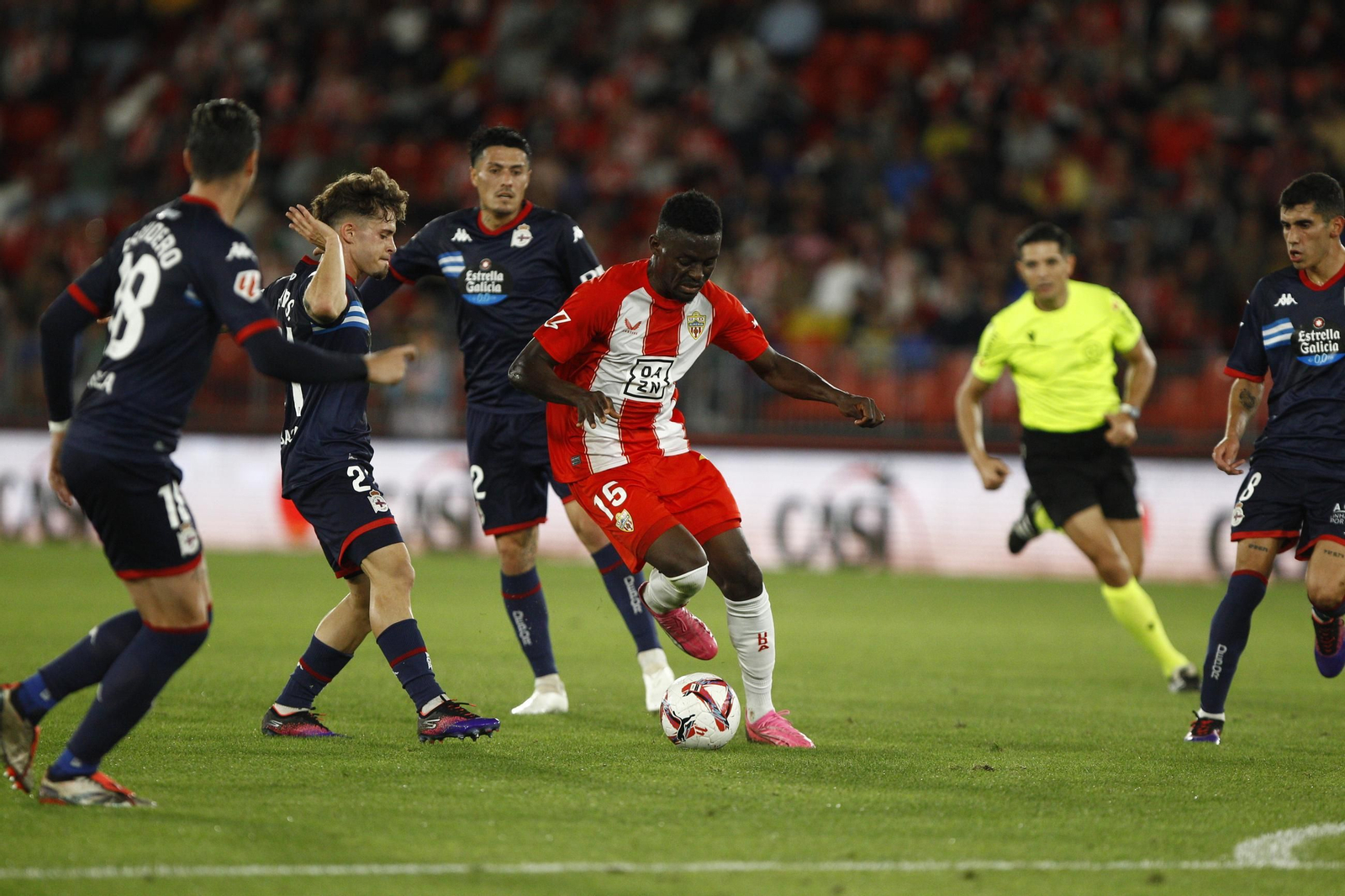 El partido U.D. Almería-Deportivo de La Coruña, en imágenes