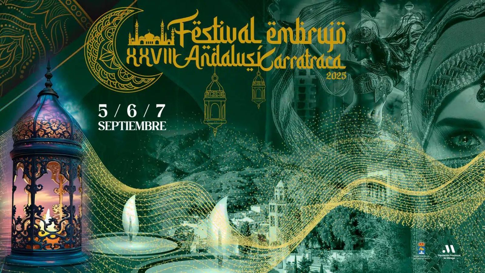 El cartel de la XXVIII edición del festival Embrujo Andalusí de Carratraca.