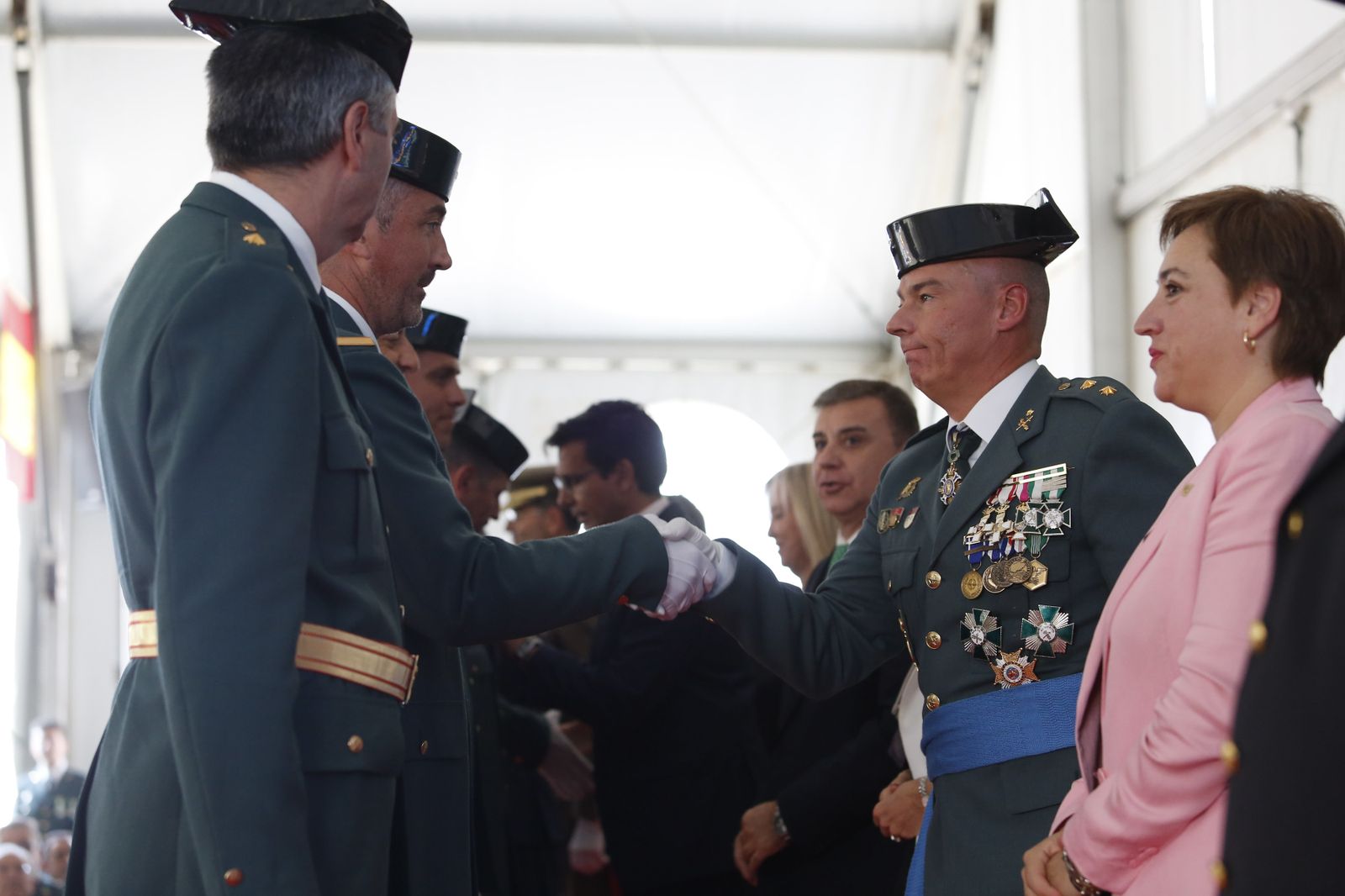 Imágenes del acto de celebración de la patrona de la Guardia Civil