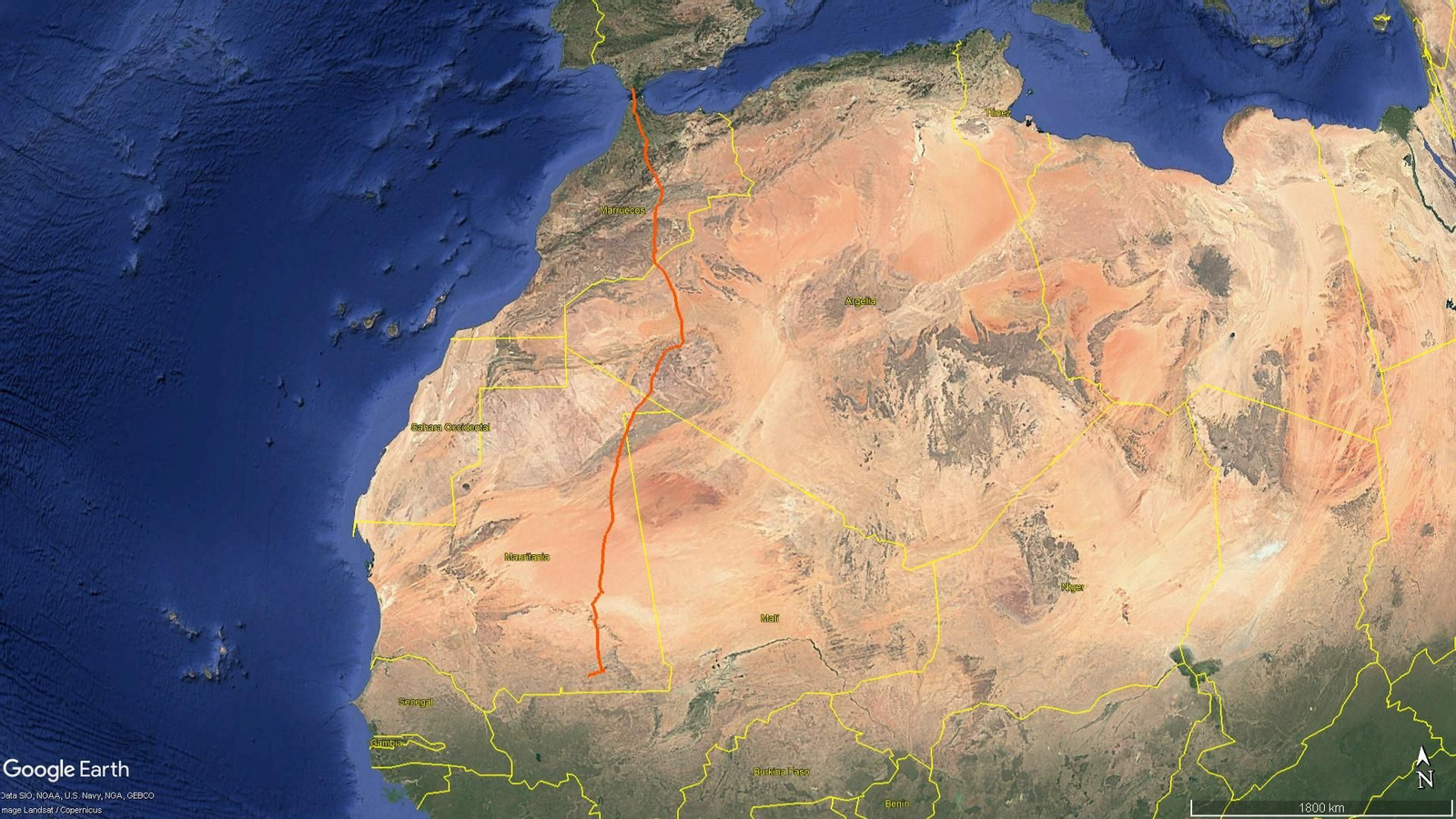 El viaje de Zángano hasta su zona de invernada.