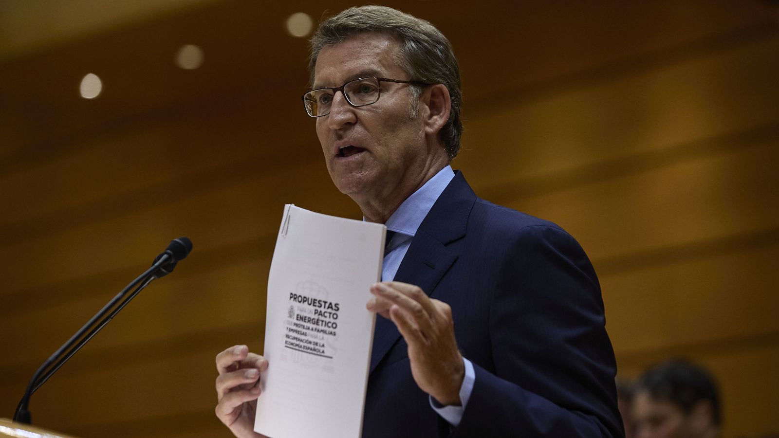 Núñez Feijóo; en el Senado.