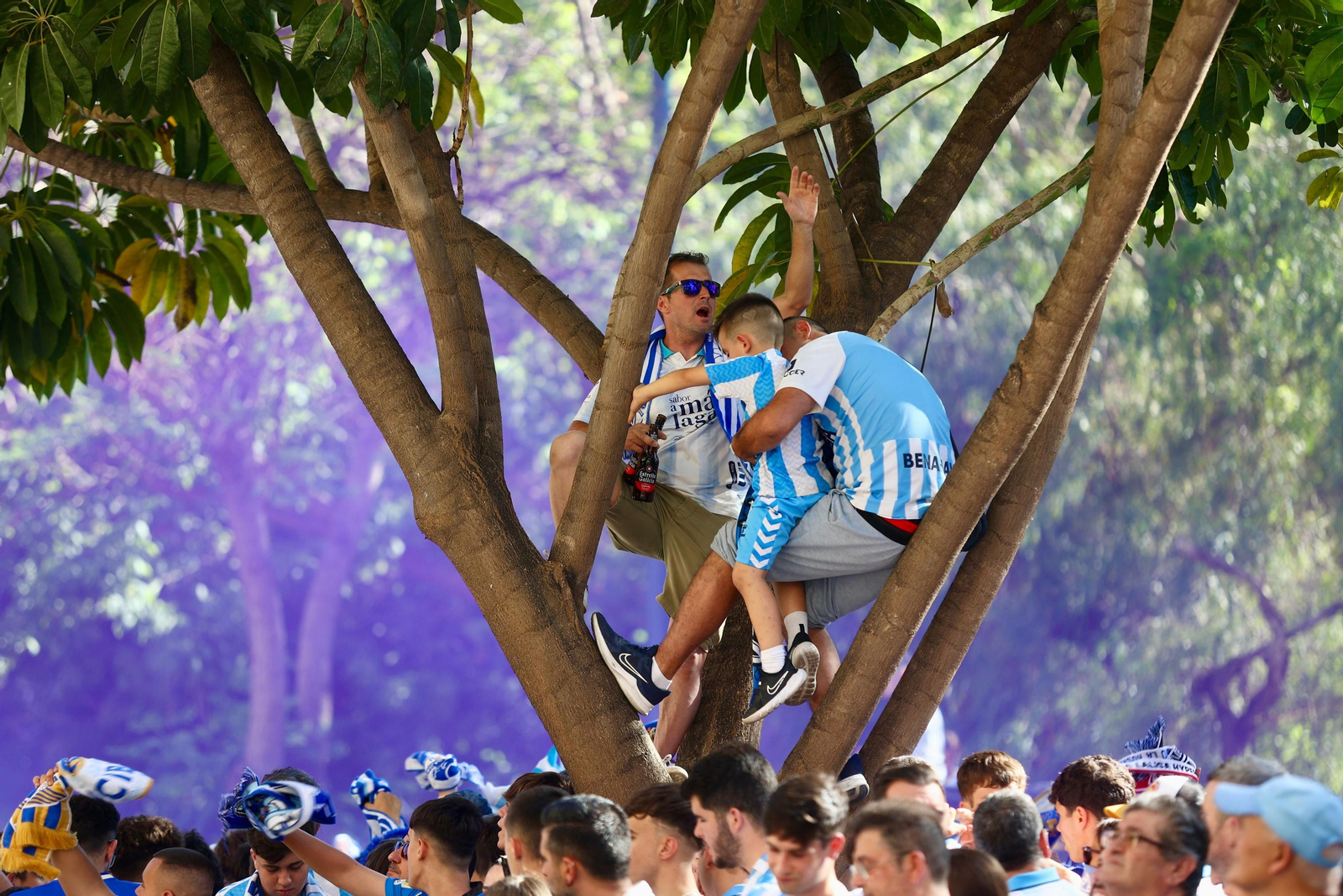 Las fotos de otra exhibición de la afición antes del Málaga-Nàstic