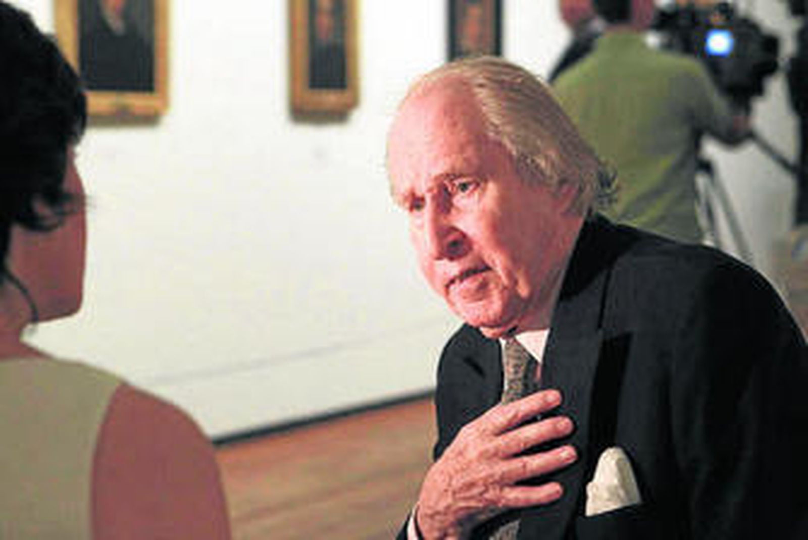Alberto Schommer, durante la presentación de la exposición en el Prado.
