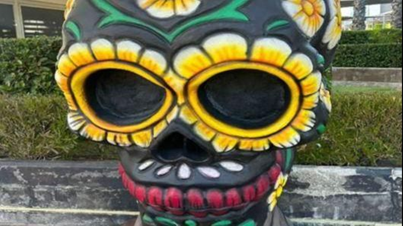 Una de las calaveras de Luz Shopping.