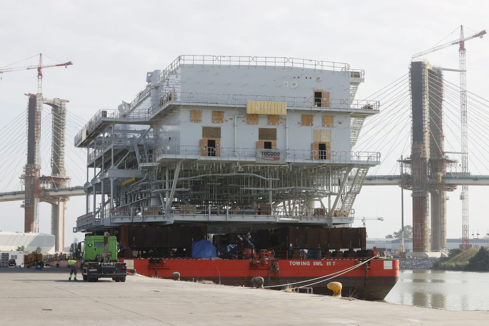 Subestación eléctrica construida por Tecade para Iberdrola con destino a un parque eólico marino en EEUU