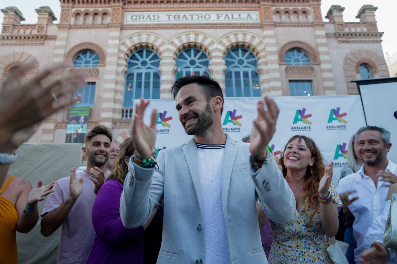 David de la Cruz, en la plaza Fragela.
