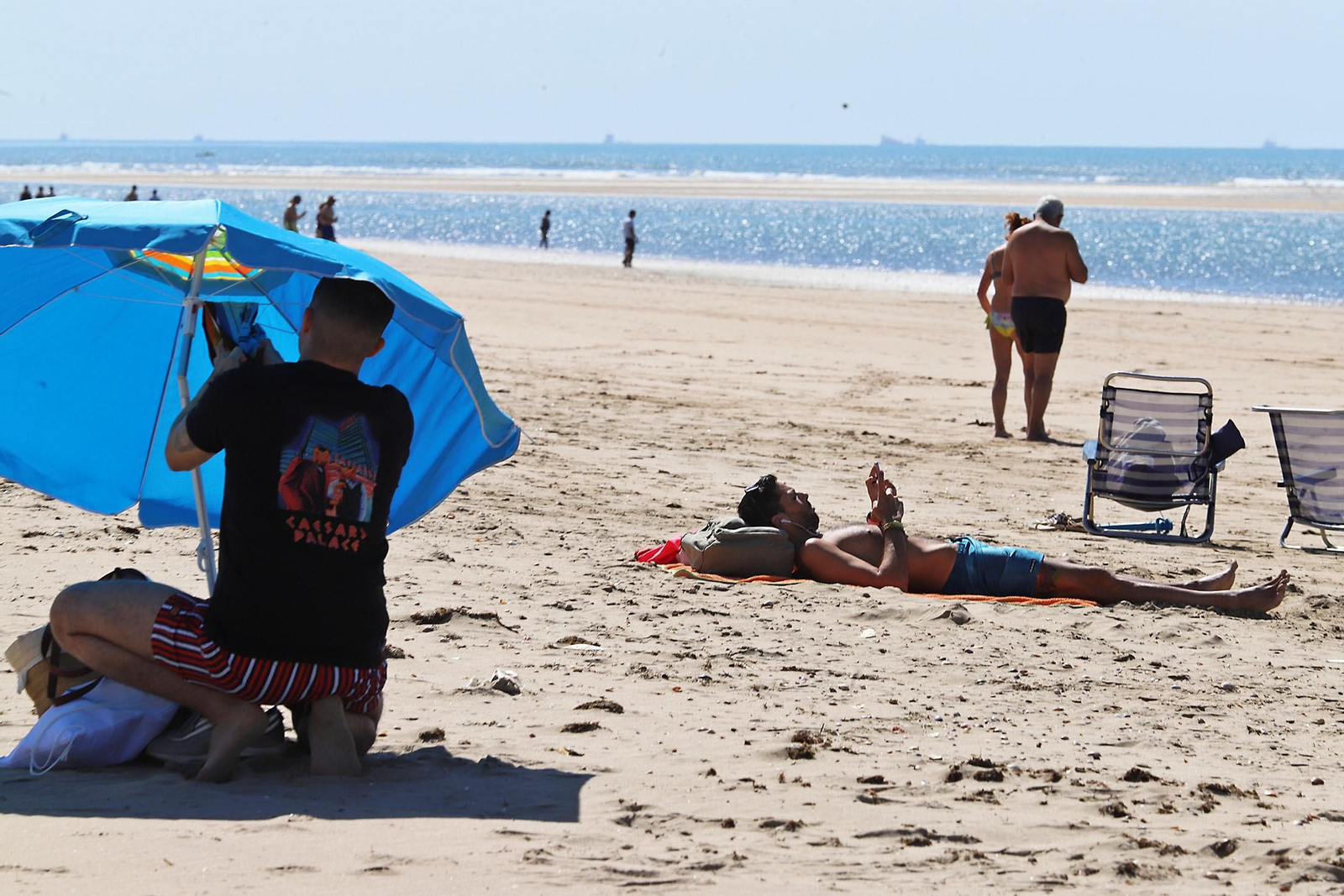 Imágenes de las playas de Huelva en la jornada de domingo