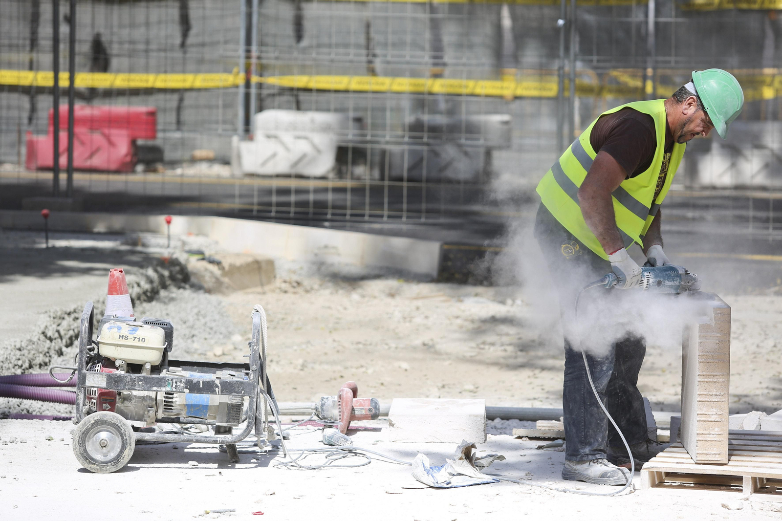 Las imágenes de las obras en la Alameda