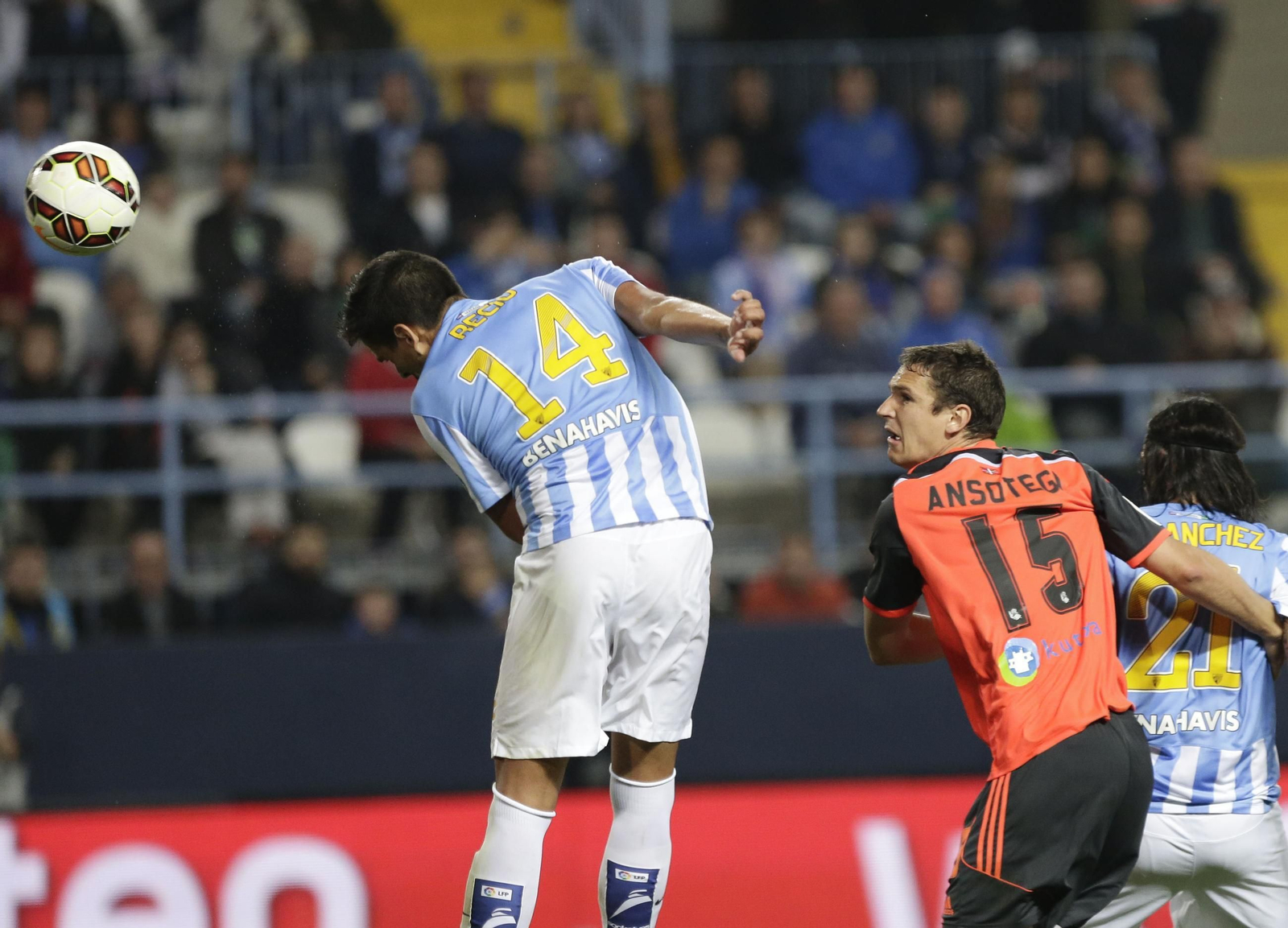 Ansotegi marcó su primer gol en Primera División al Málaga CF